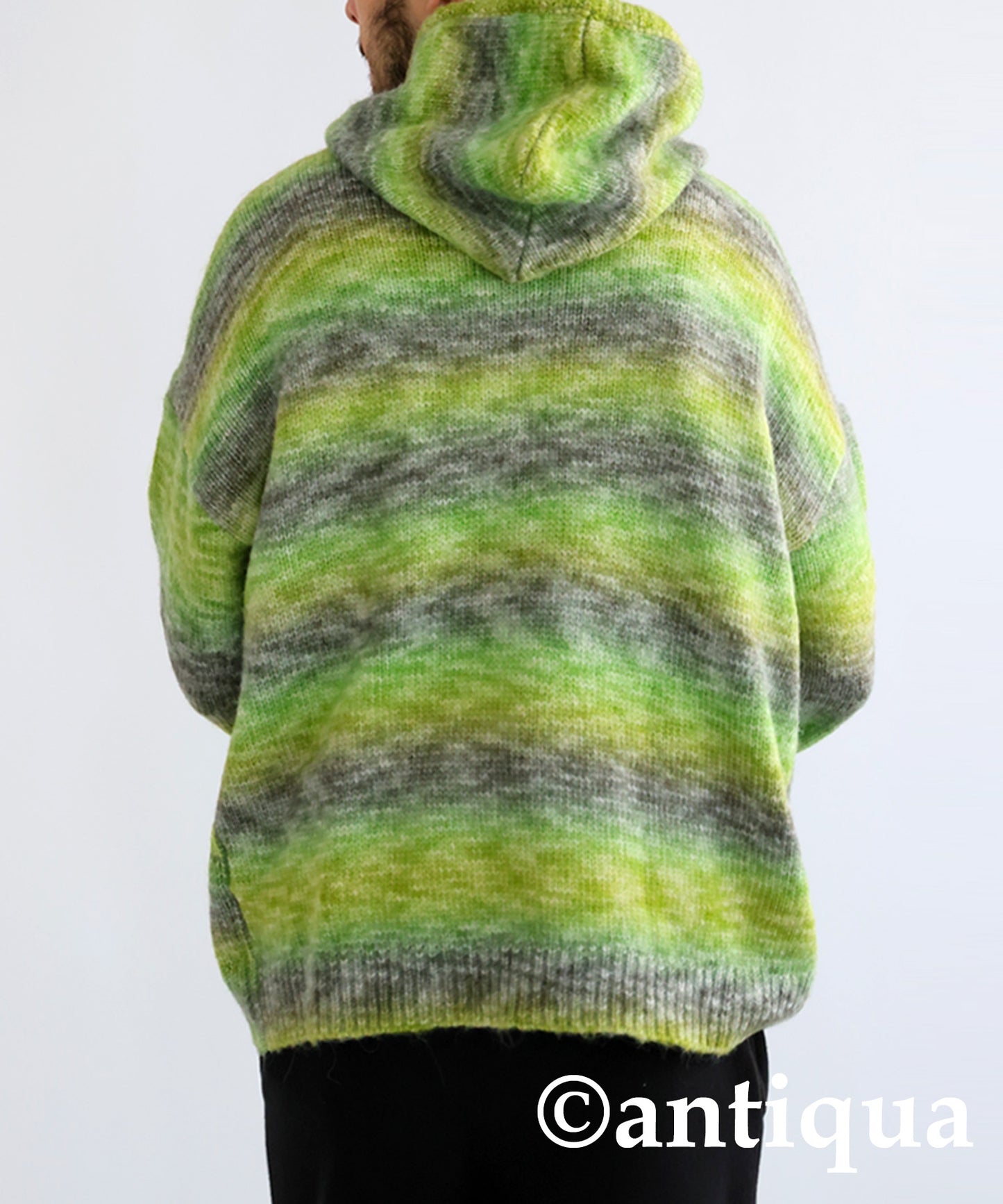 Gradient Knit Hoodie Men's