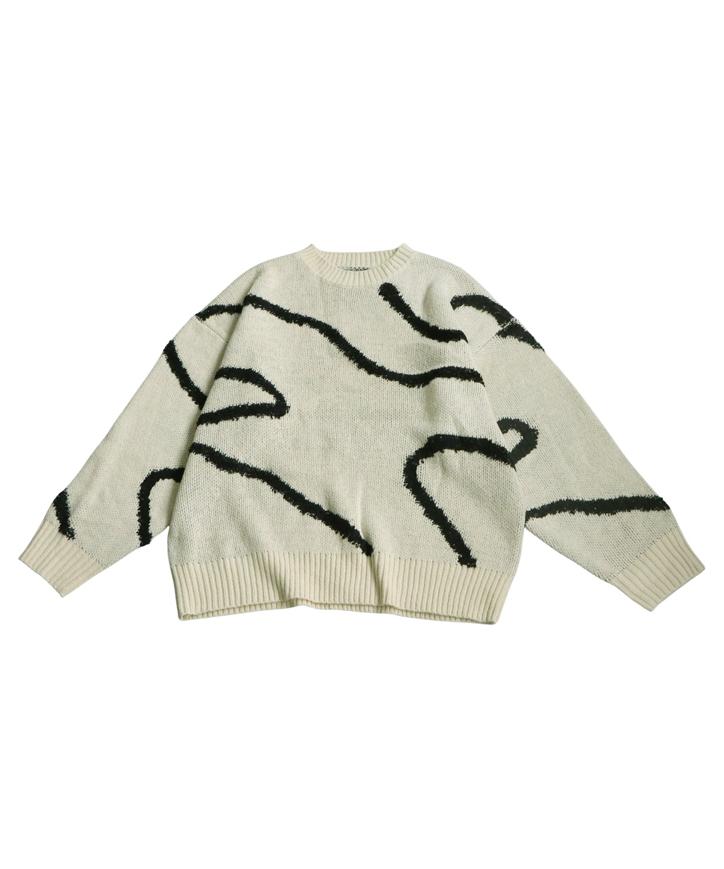 Nuance Line Pattern Knit Men's