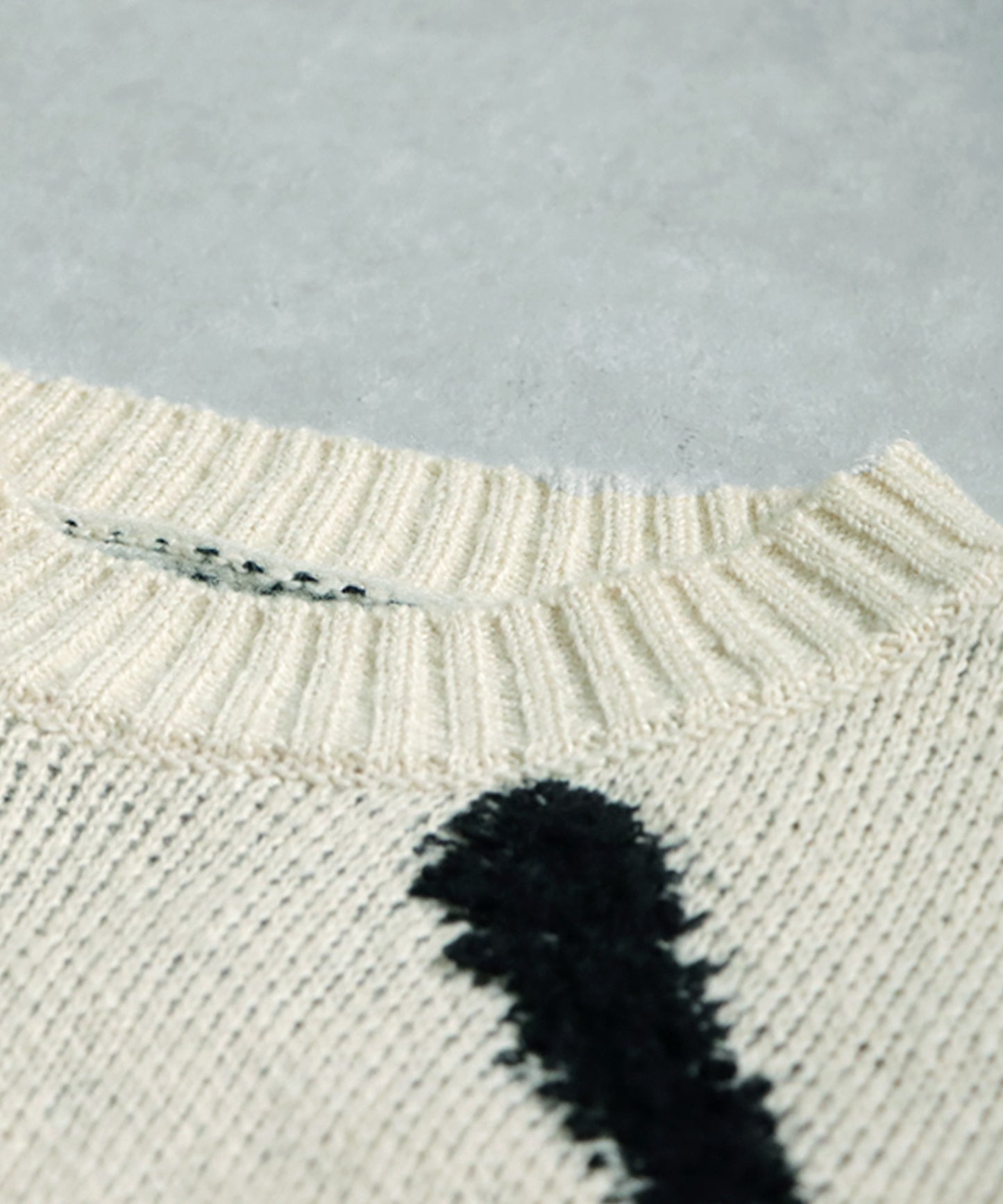 Nuance Line Pattern Knit Men's