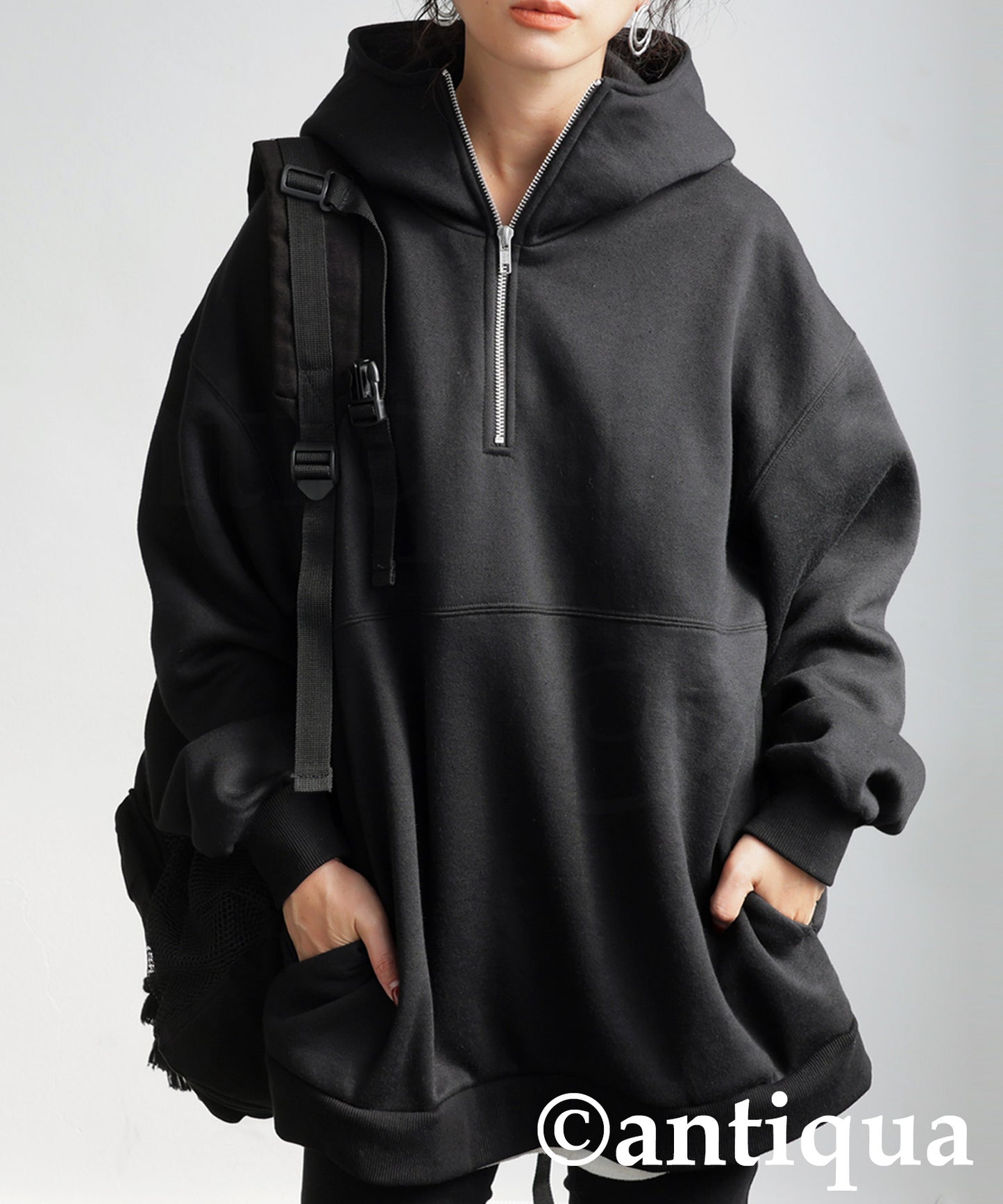 Half Zip Hoodie Ladies