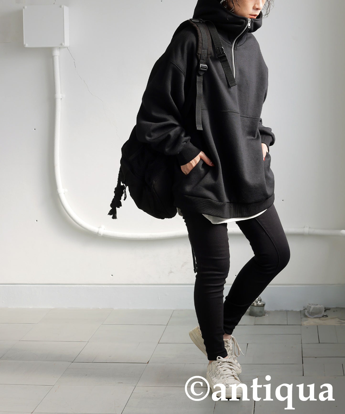 Half Zip Hoodie Ladies