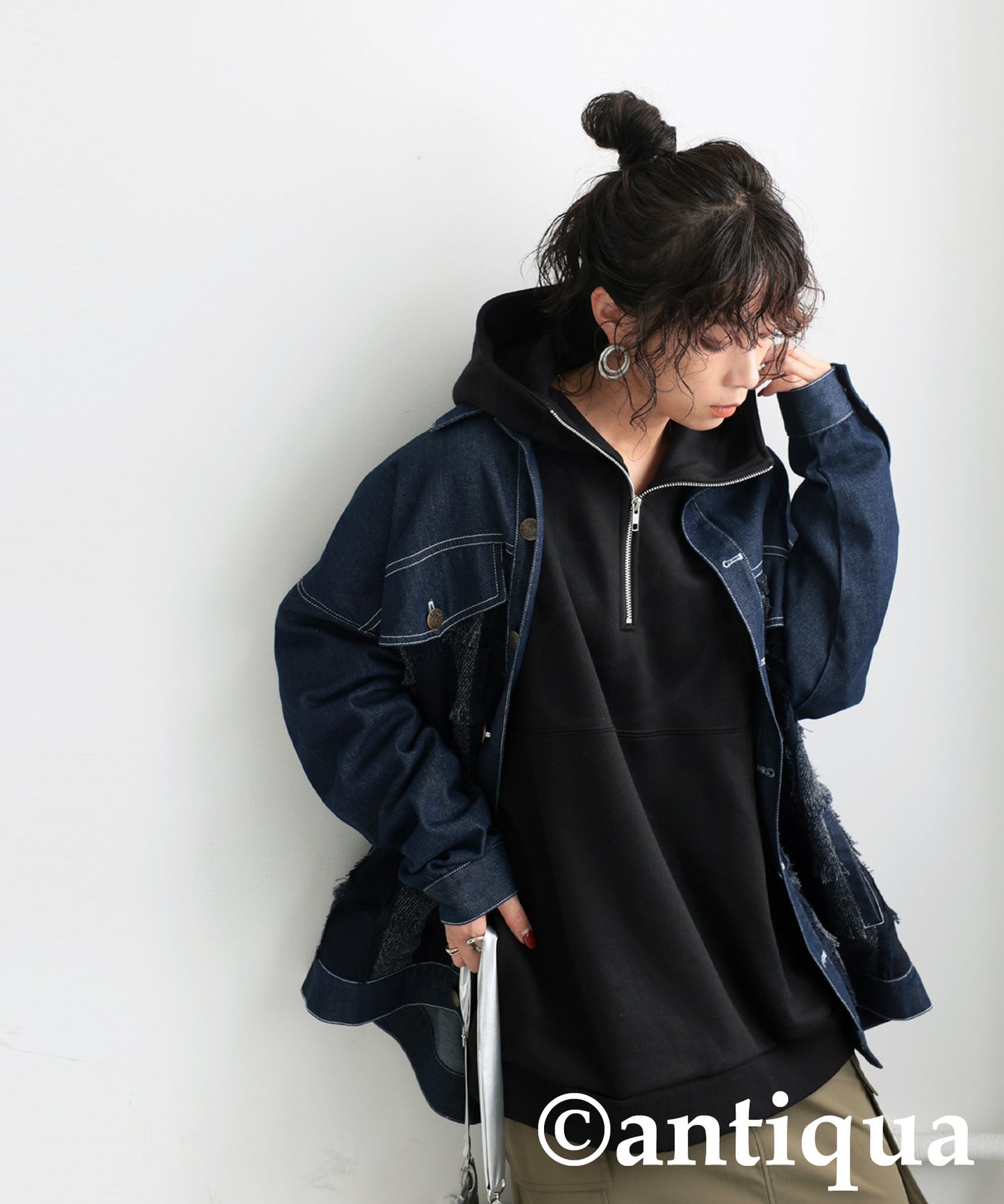 Half Zip Hoodie Ladies