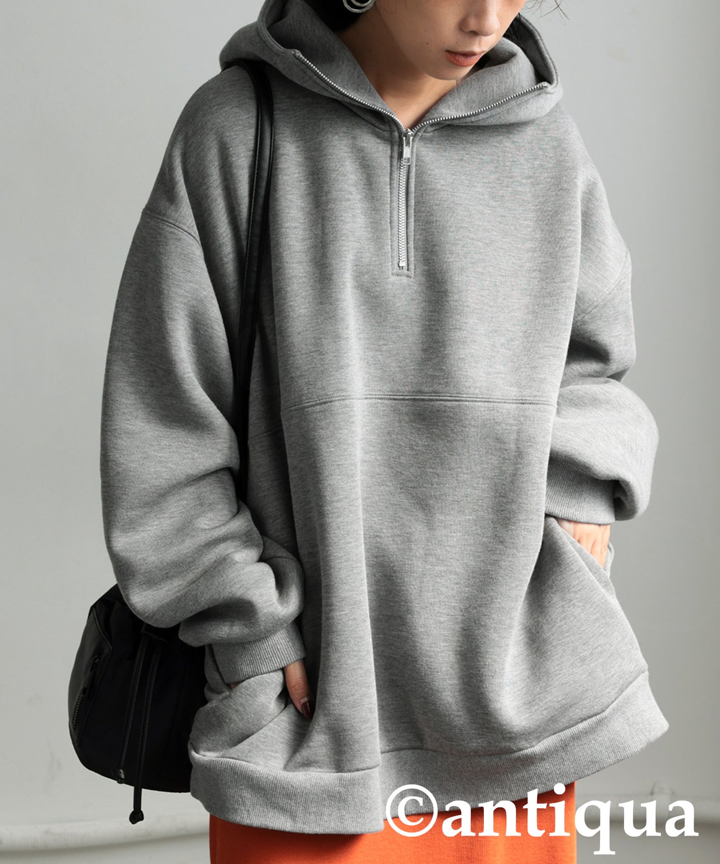 Half Zip Hoodie Ladies