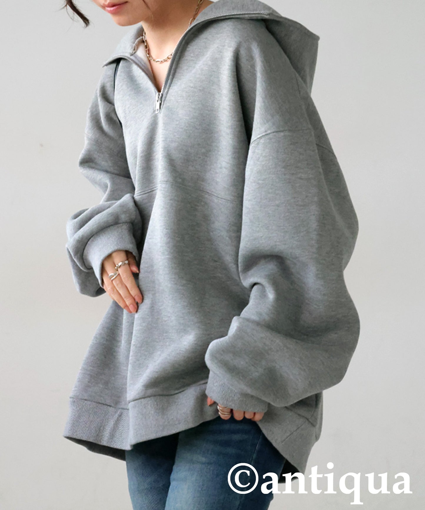 Half Zip Hoodie Ladies