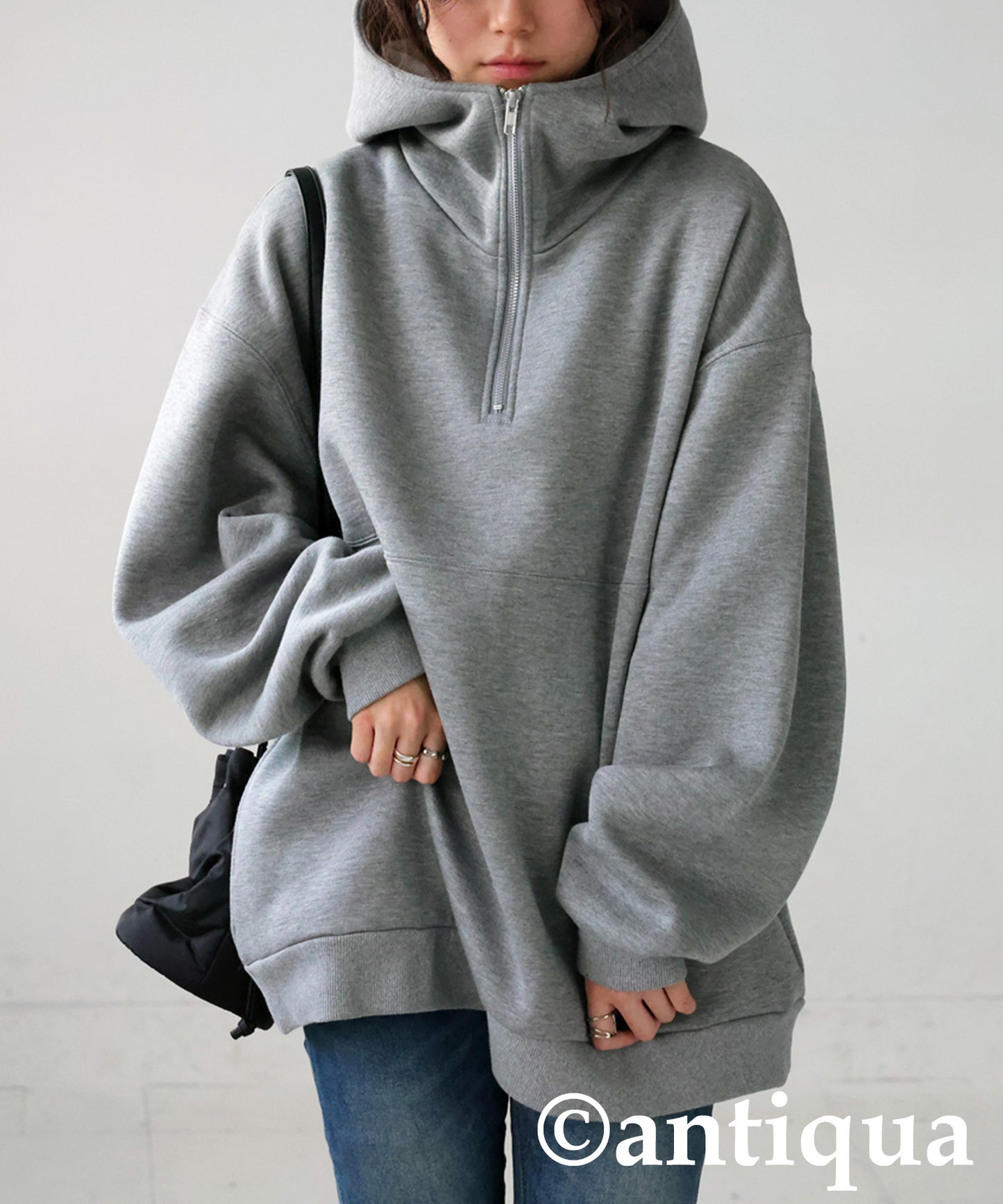 Half Zip Hoodie Ladies