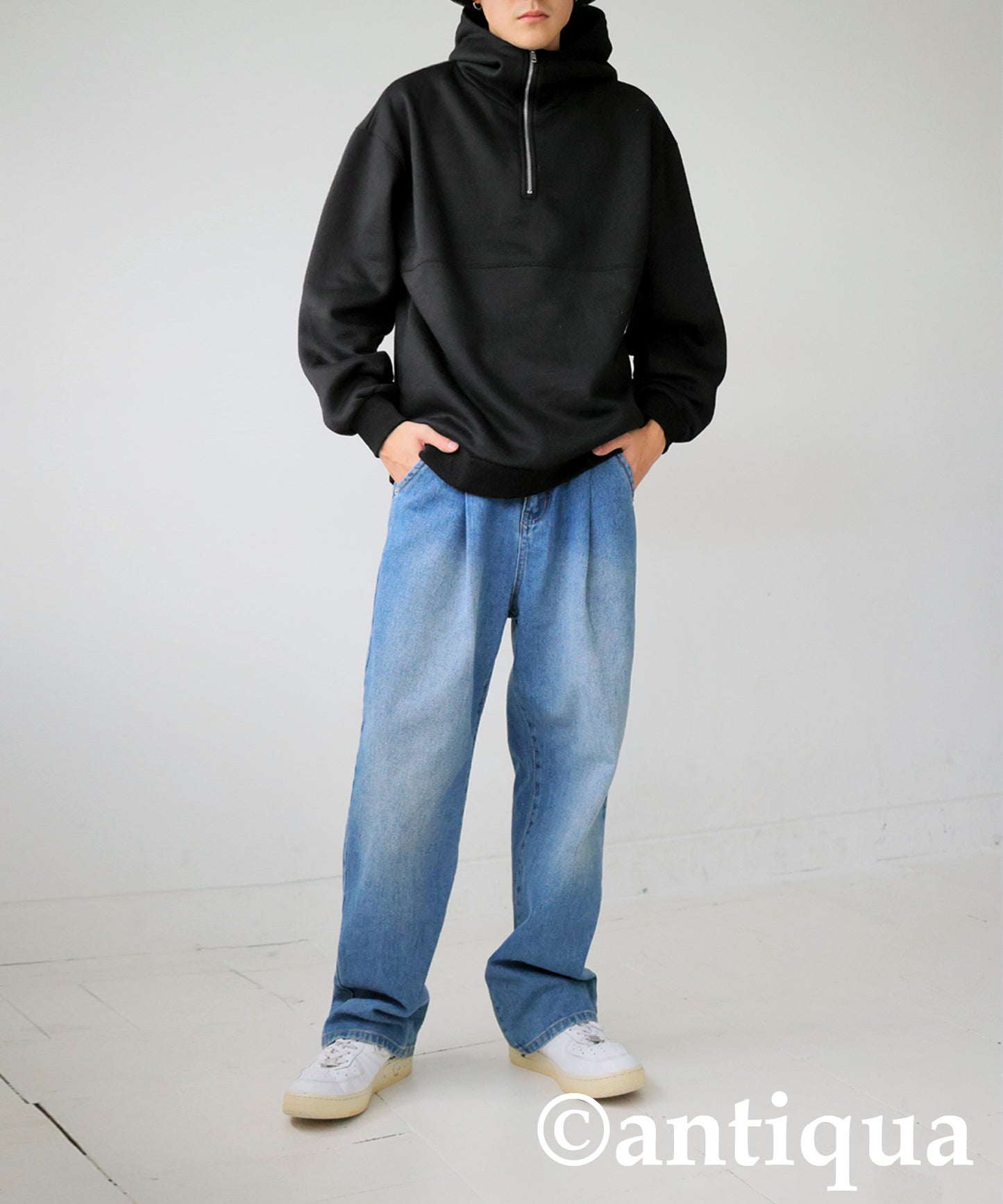 Half Zip Hoodie Men's