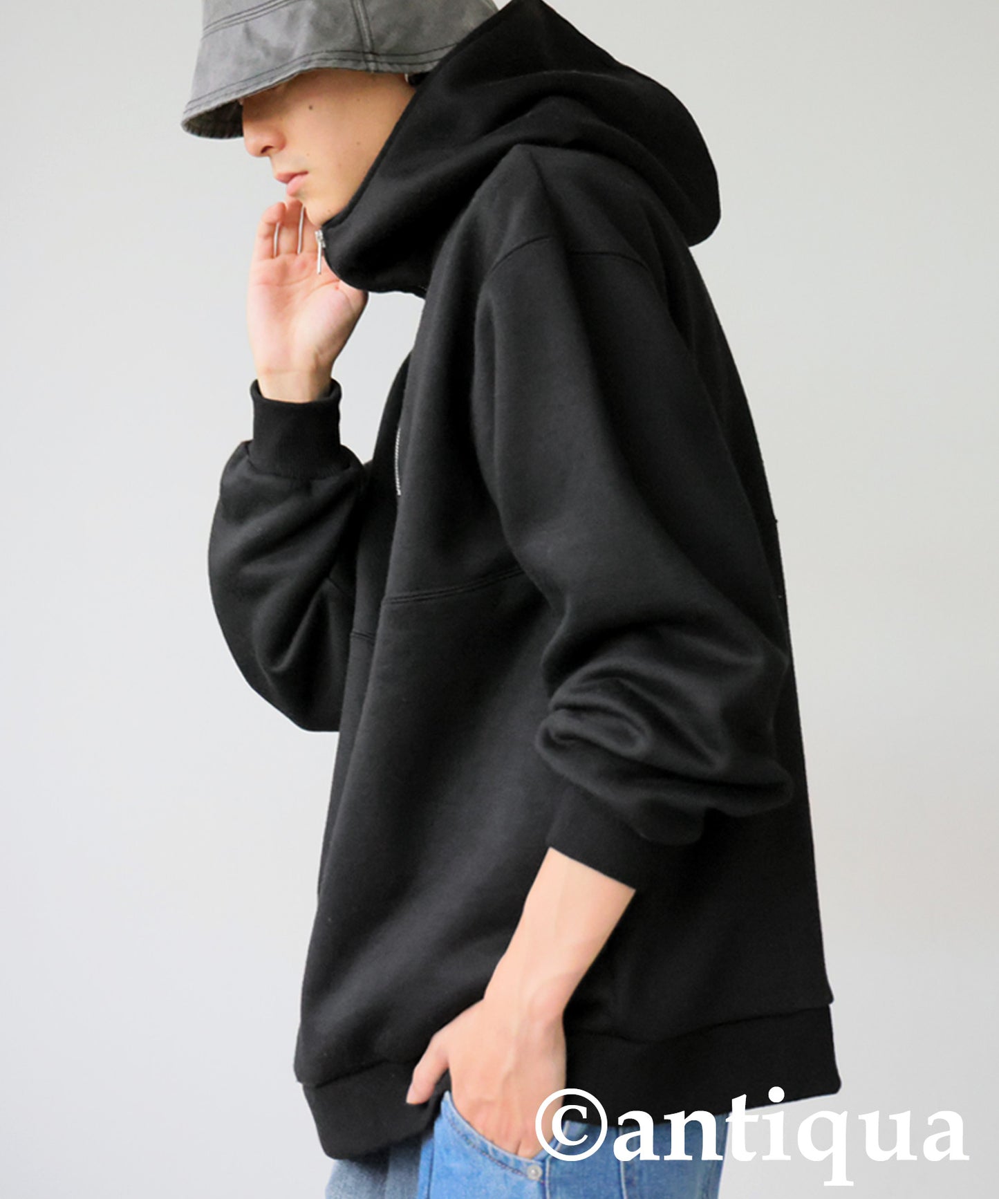 Half Zip Hoodie Men's