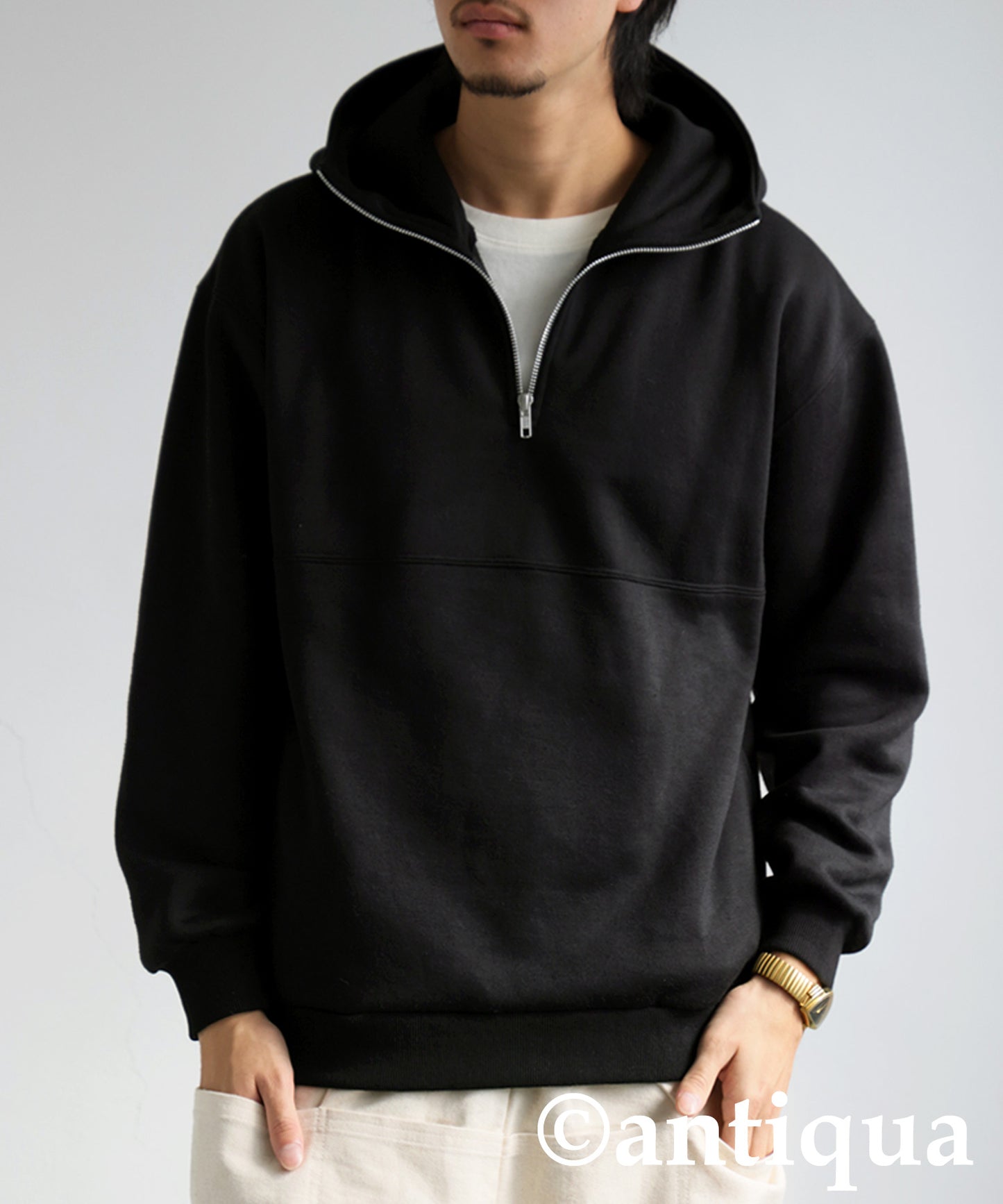 Half Zip Hoodie Men's