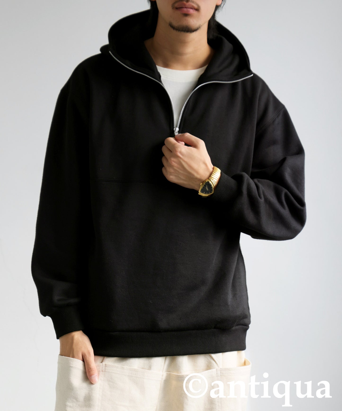 Half Zip Hoodie Men's