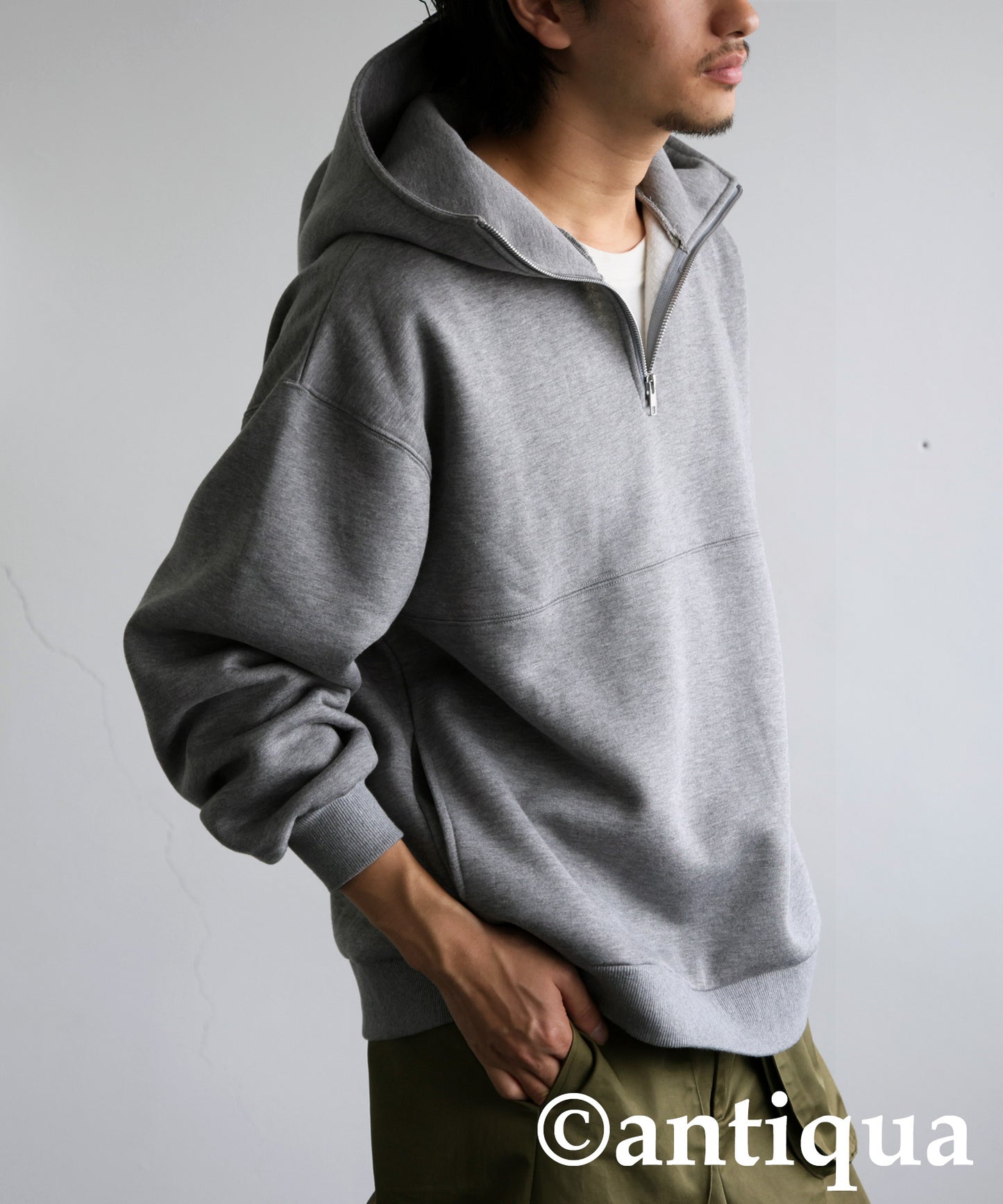 Half Zip Hoodie Men's