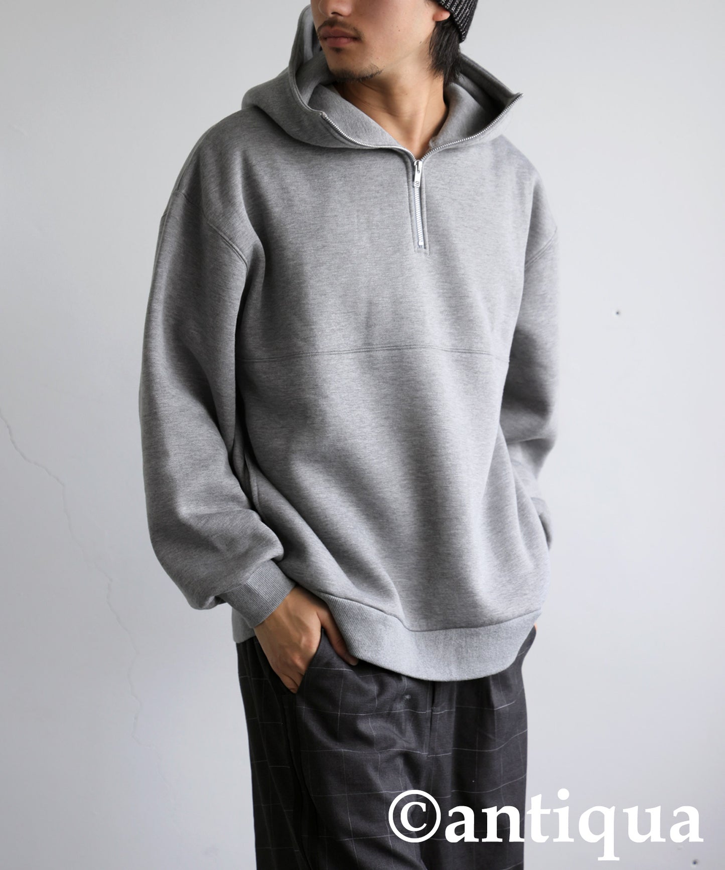 Half Zip Hoodie Men's