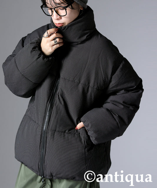 Striped Puffer Jacket Ladies