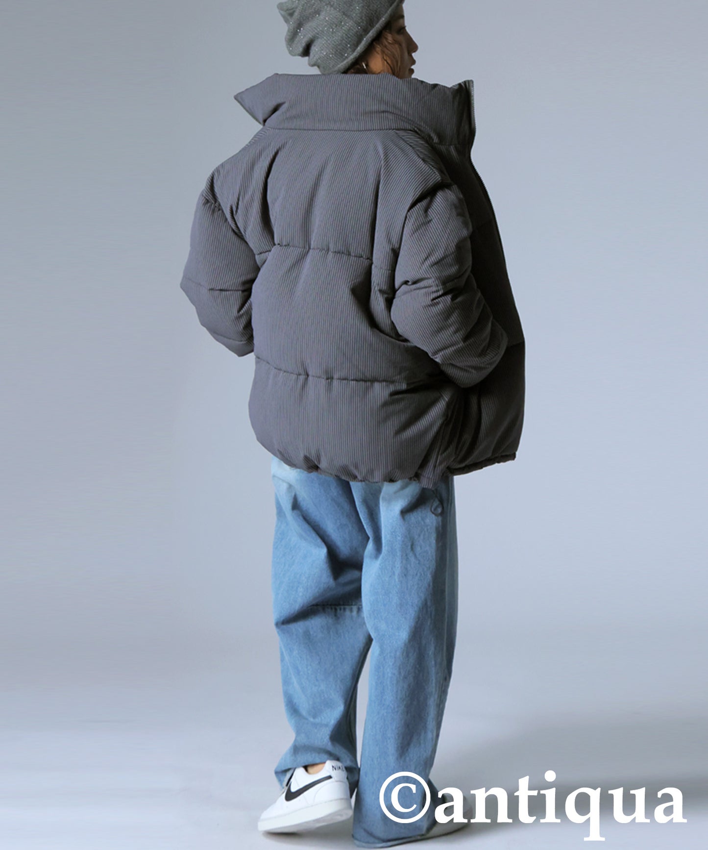 Striped Puffer Jacket Ladies