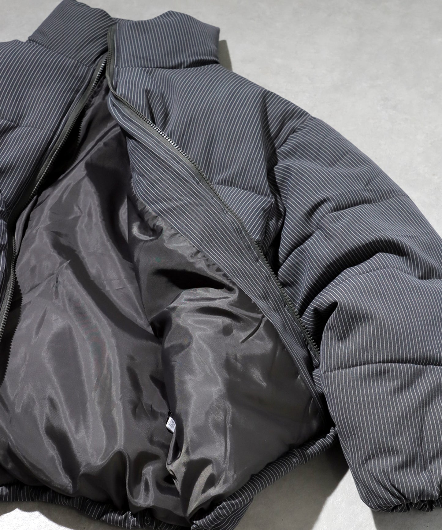 Striped Puffer Jacket Men's