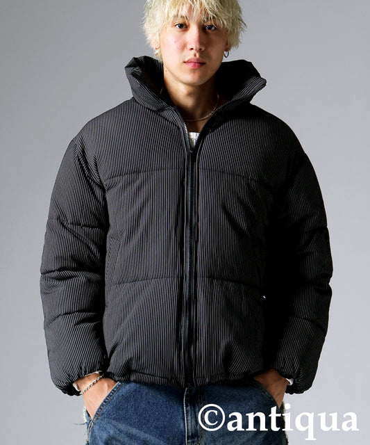 Striped Puffer Jacket Men's
