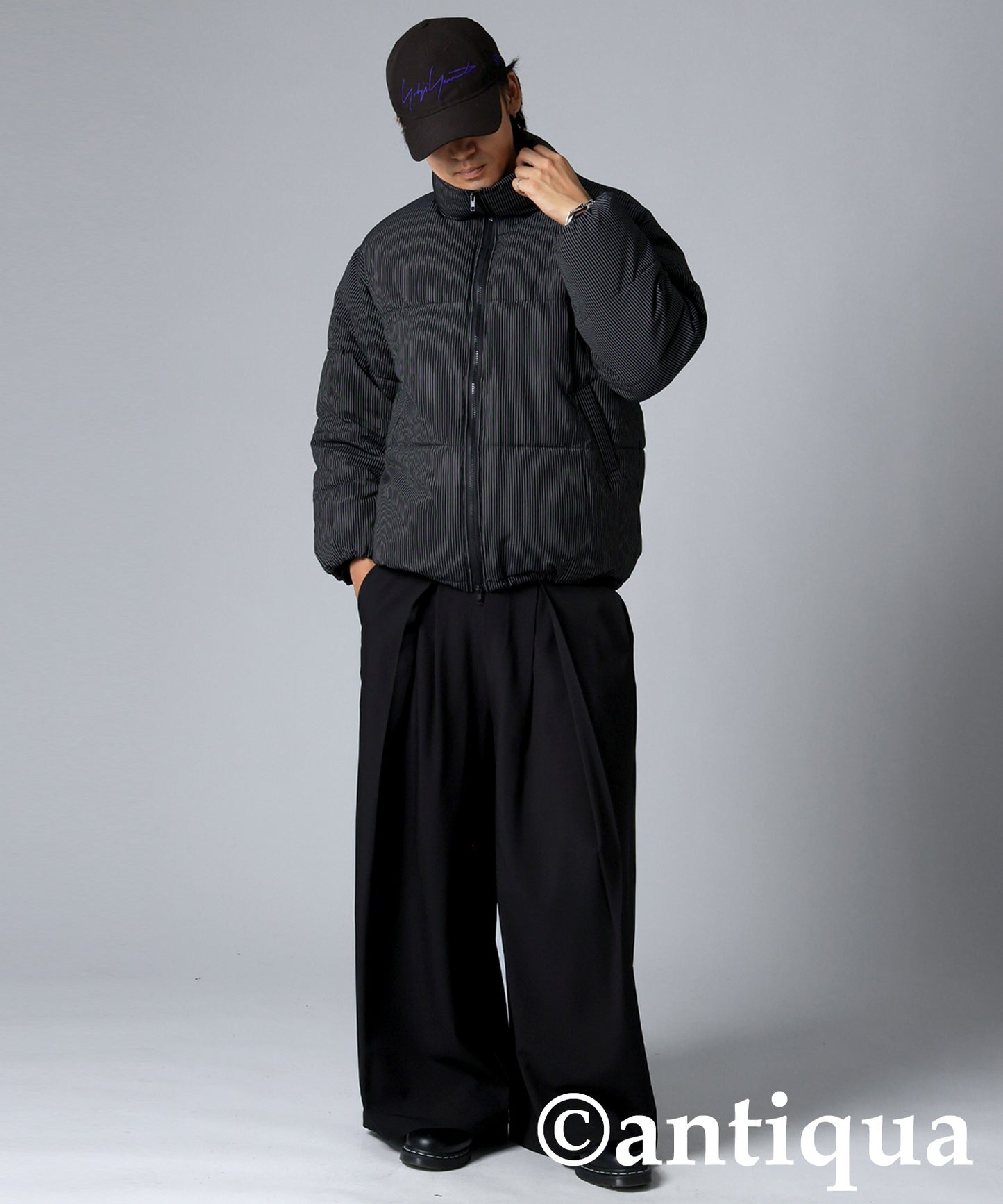 Striped Puffer Jacket Men's