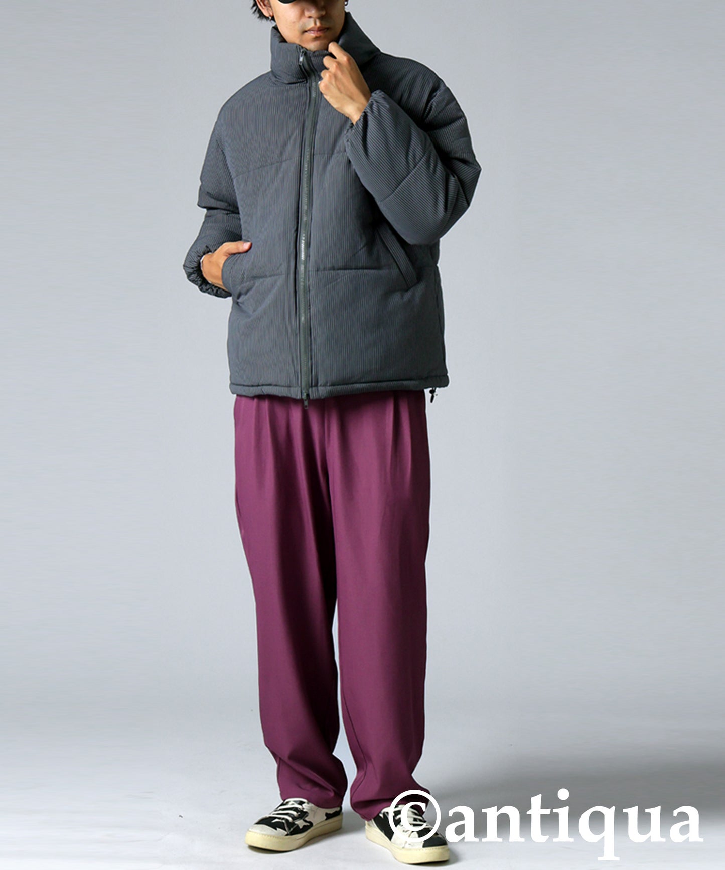 Striped Puffer Jacket Men's