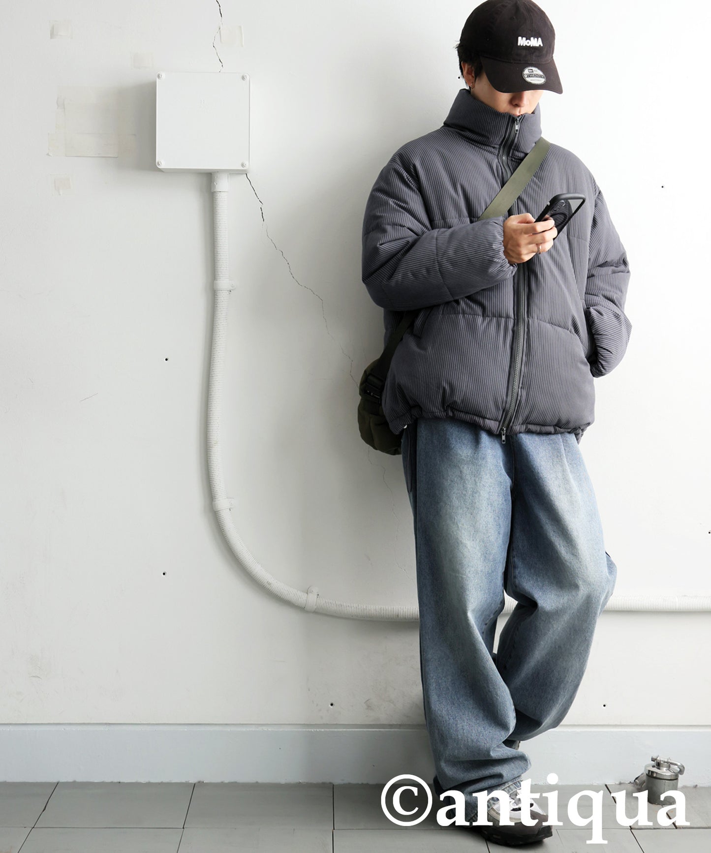 Striped Puffer Jacket Men's