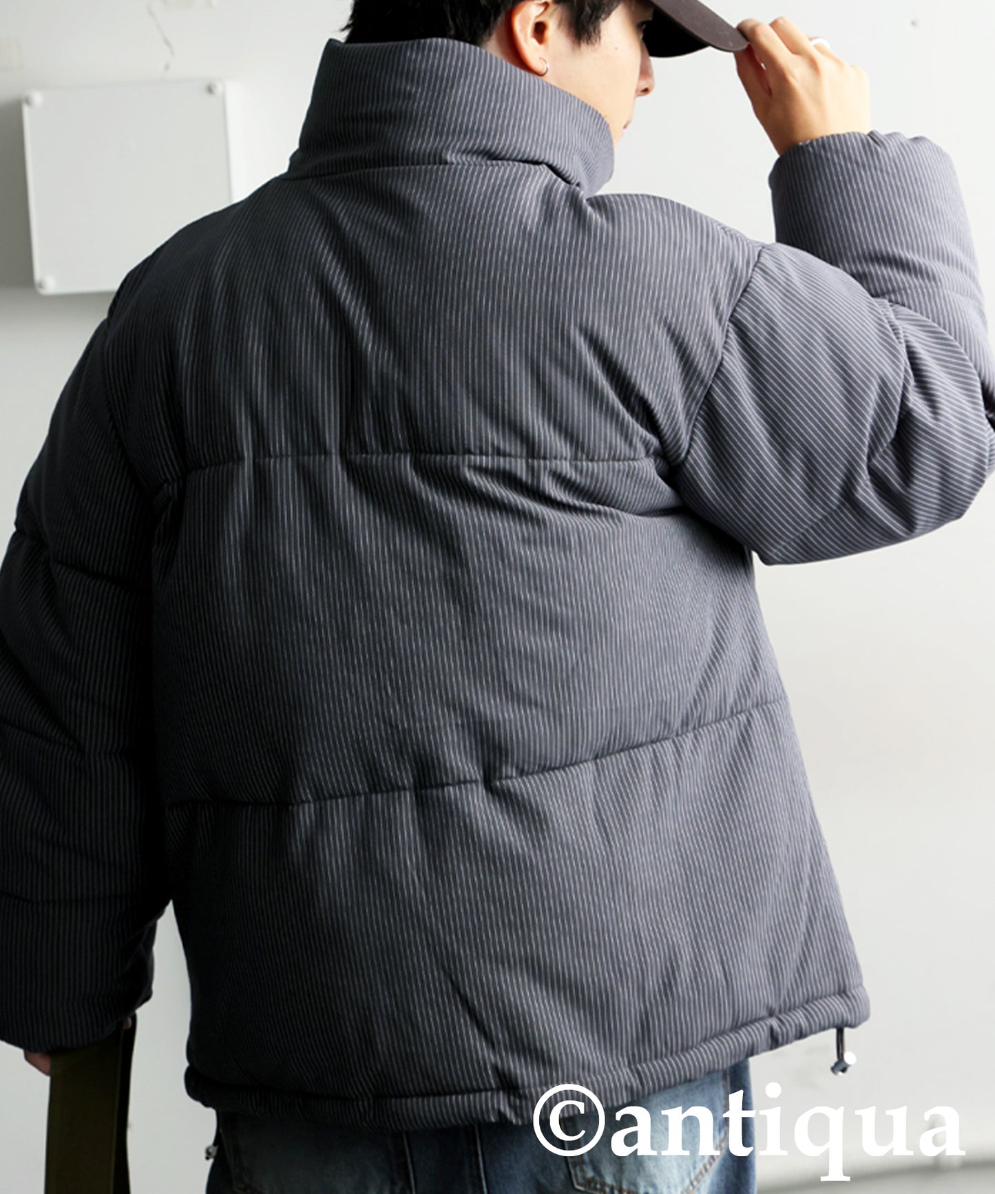 Striped Puffer Jacket Men's