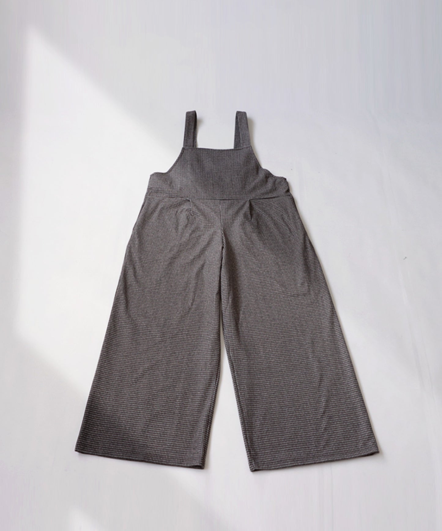 Ladies salopette(overalls) Long Bottoms CHIDORI（houndstooth check）