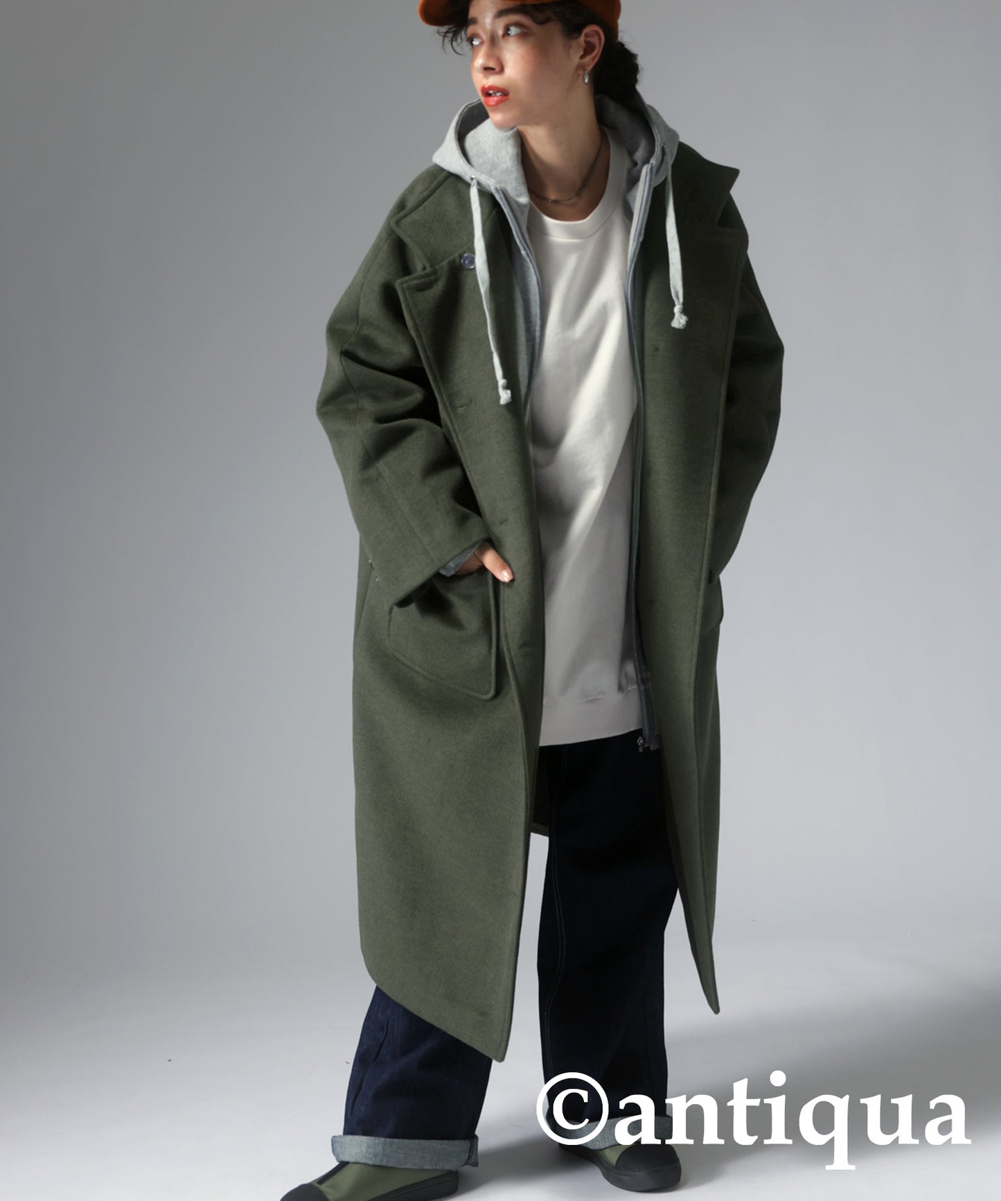 Stand collar Ladies coat outerwear