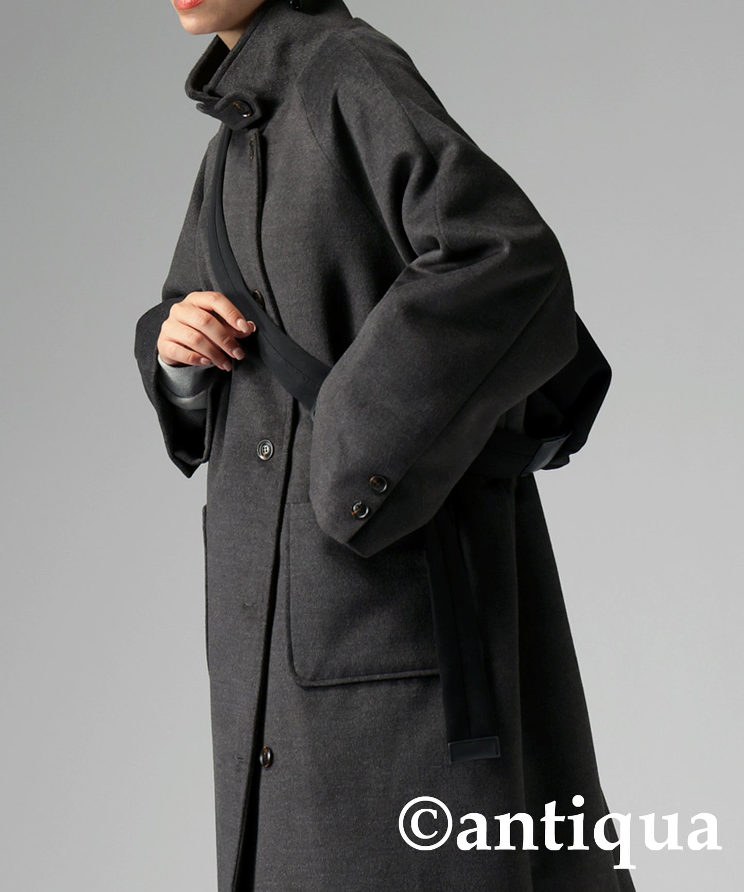 Stand collar Ladies coat outerwear