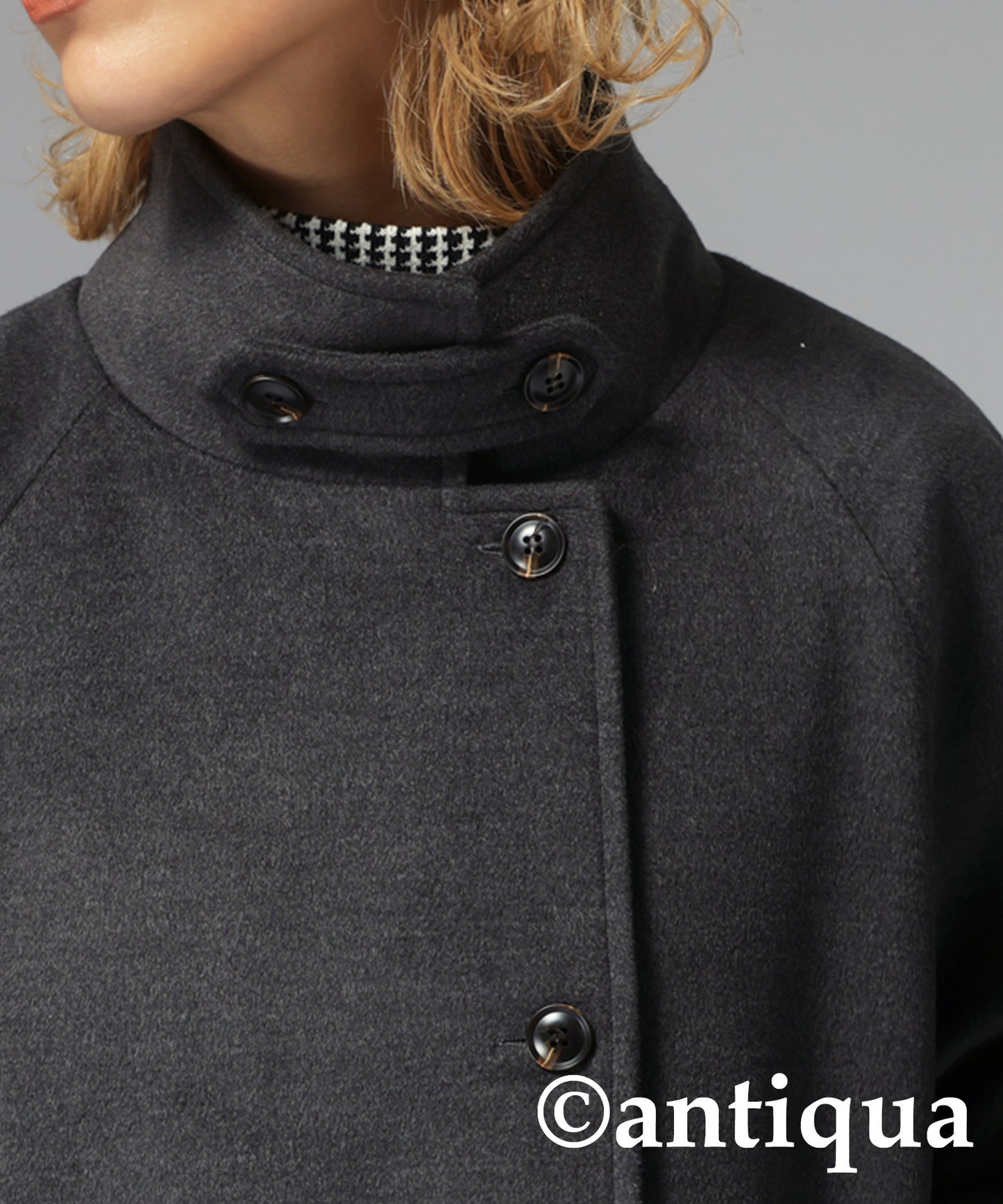 Stand collar Ladies coat outerwear