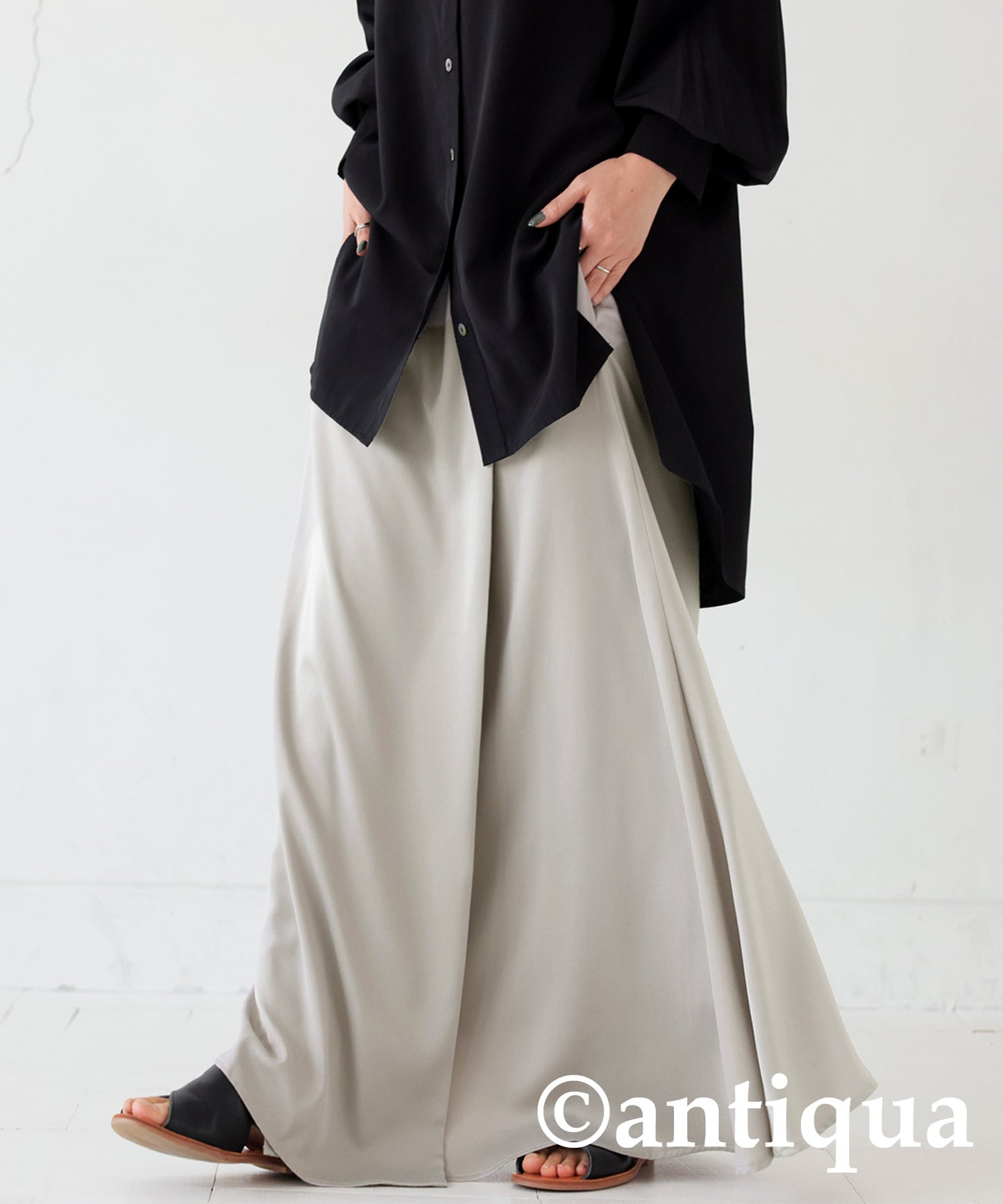 Satin Fabric Wrap Skirt Ladies