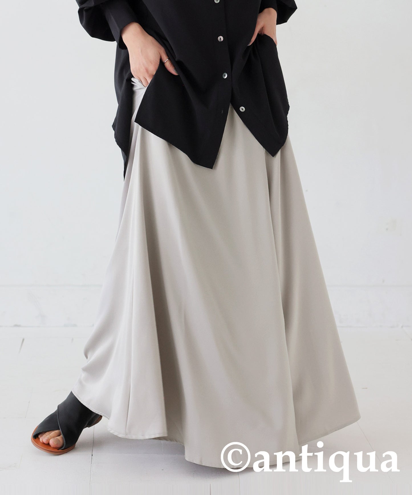 Satin Fabric Wrap Skirt Ladies