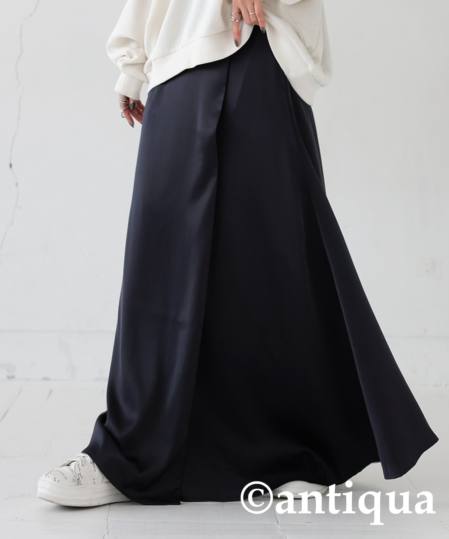 Satin Fabric Wrap Skirt Ladies