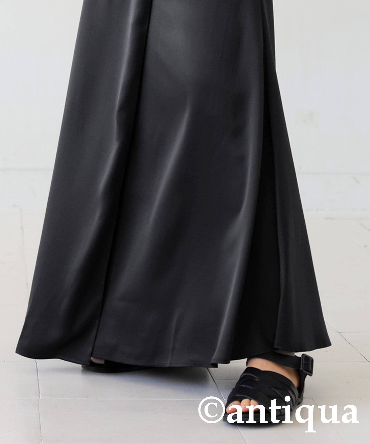 Satin Fabric Wrap Skirt Ladies