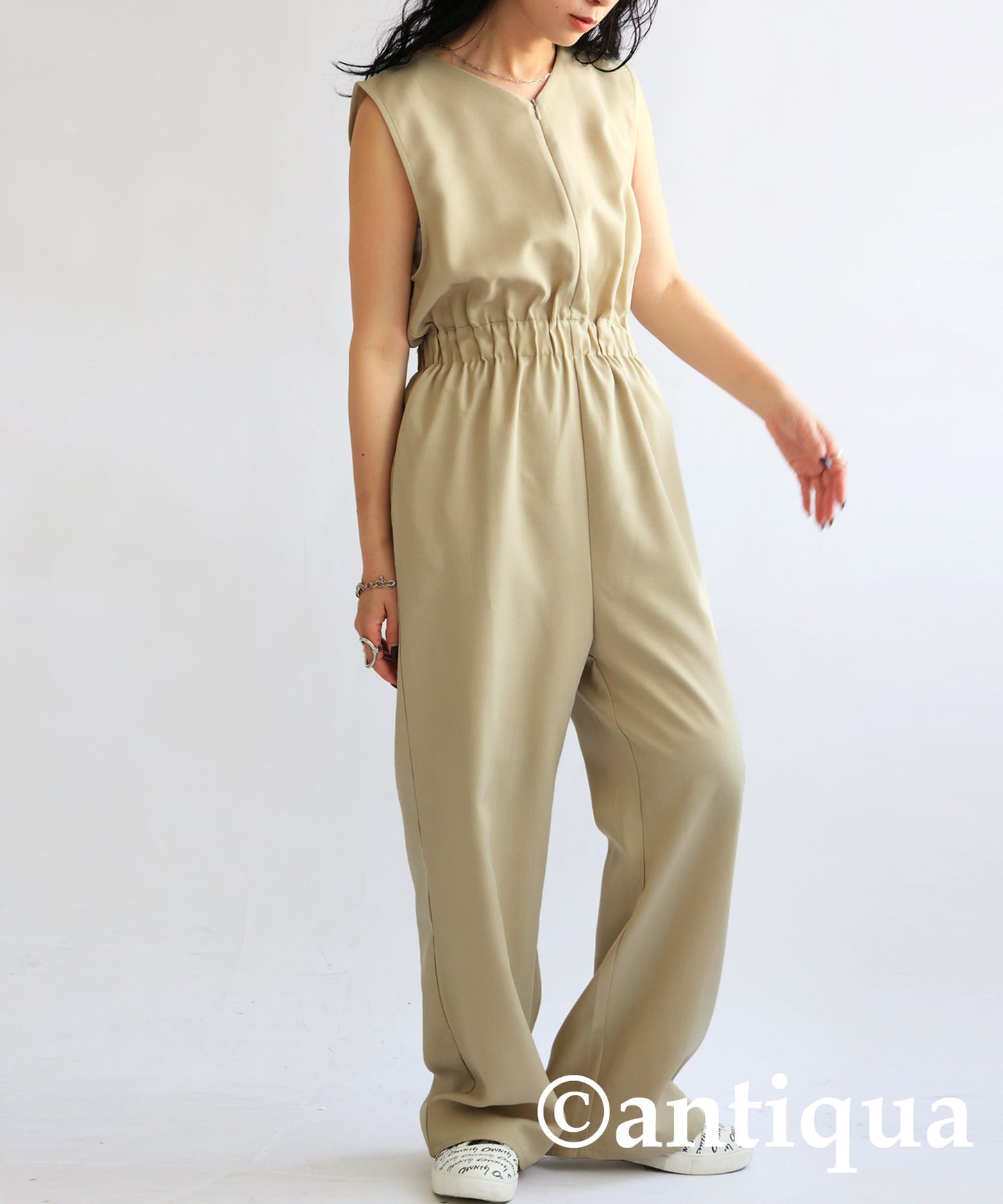 V Neck Jumpsuit Ladies