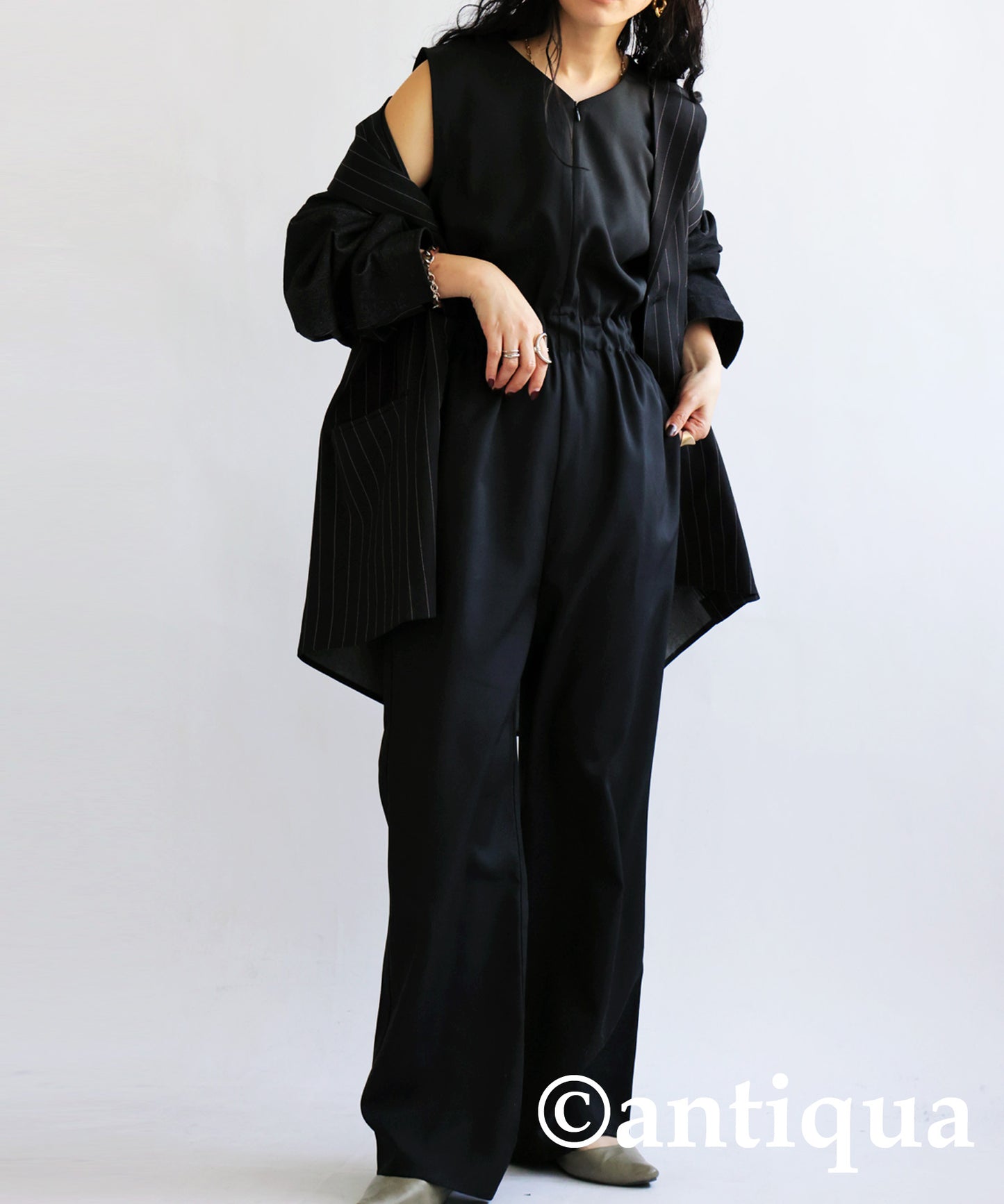 V Neck Jumpsuit Ladies