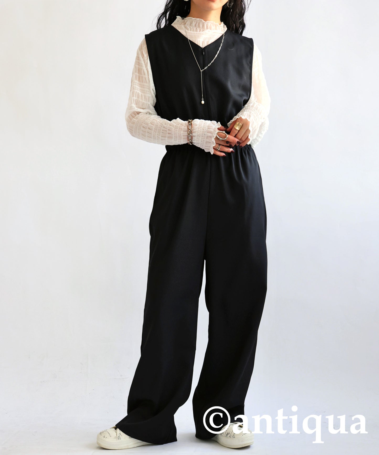 V Neck Jumpsuit Ladies