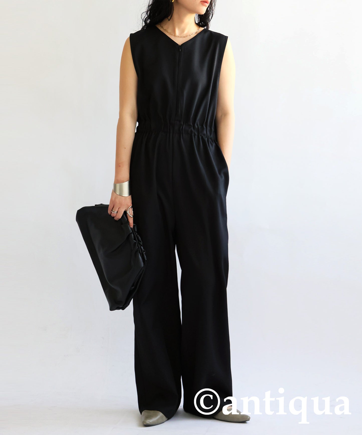 V Neck Jumpsuit Ladies