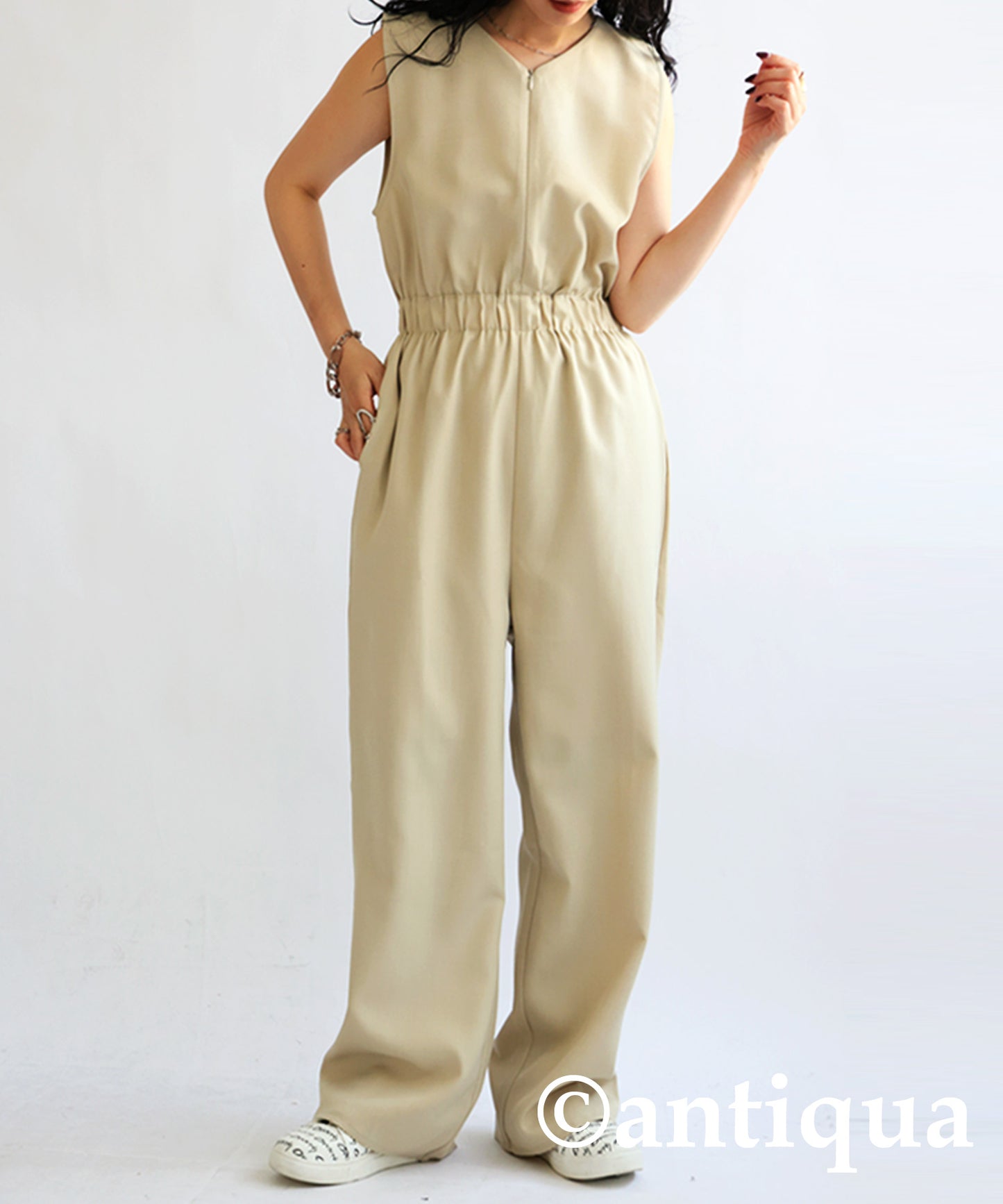 V Neck Jumpsuit Ladies