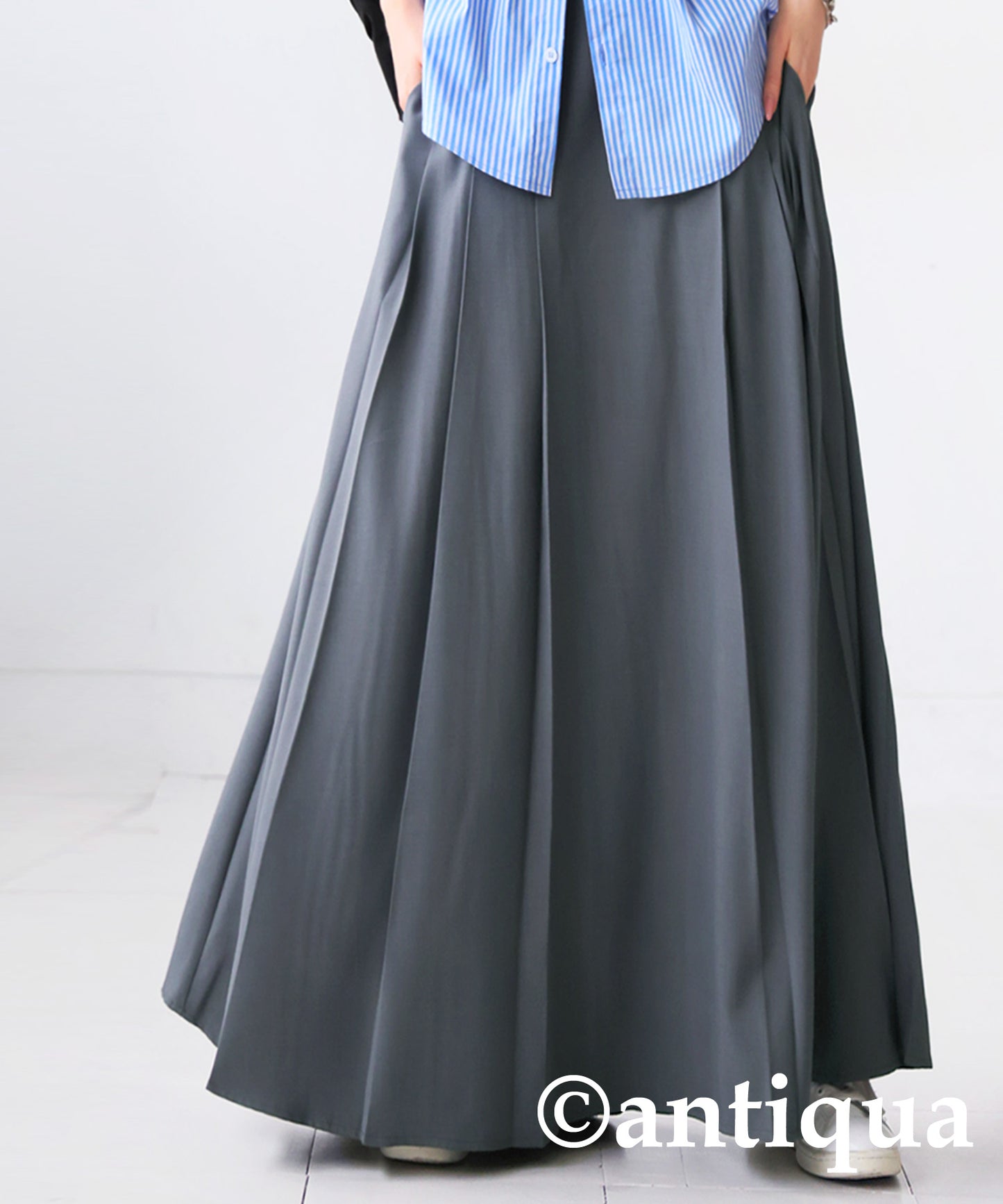 Flare Pleated Skirt Ladies