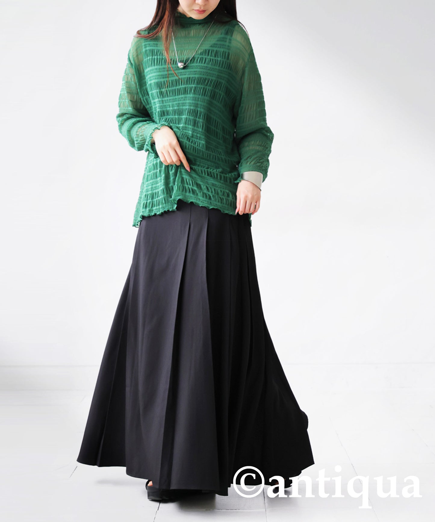 Flare Pleated Skirt Ladies