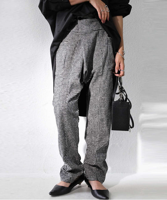 Ladies Sarouel pants Plaid