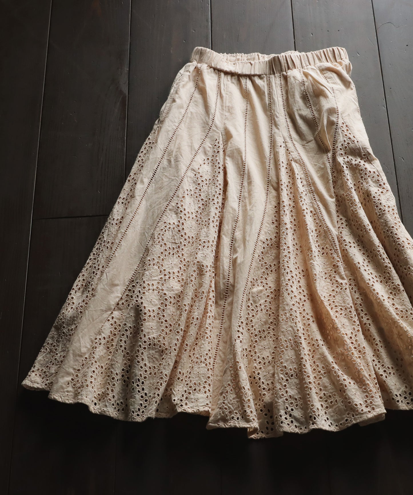 Indian Cotton Lace Flare Skirt Ladies