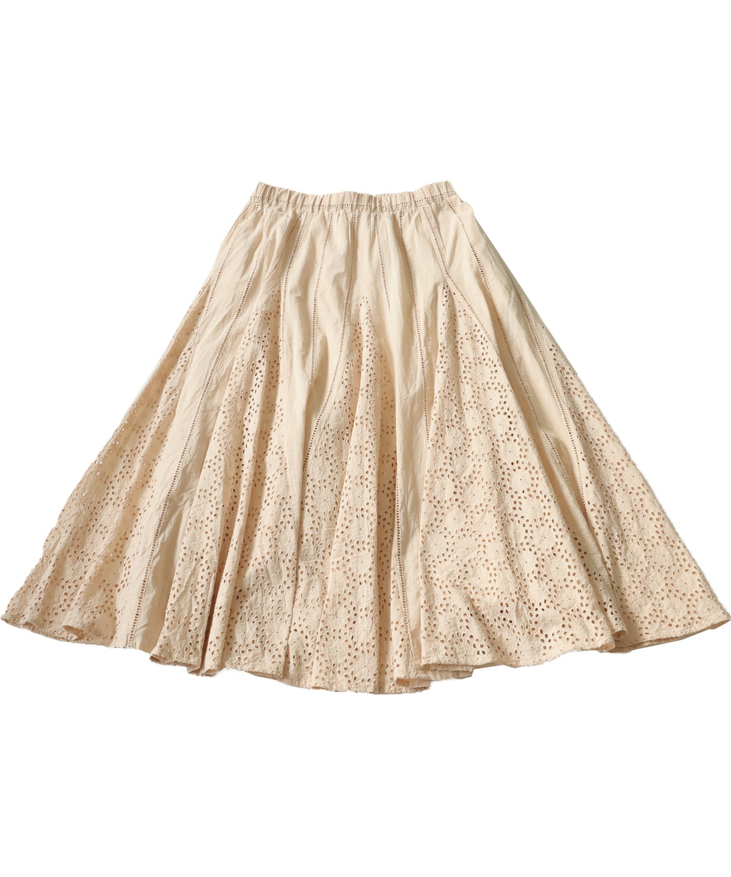 Indian Cotton Lace Flare Skirt Ladies