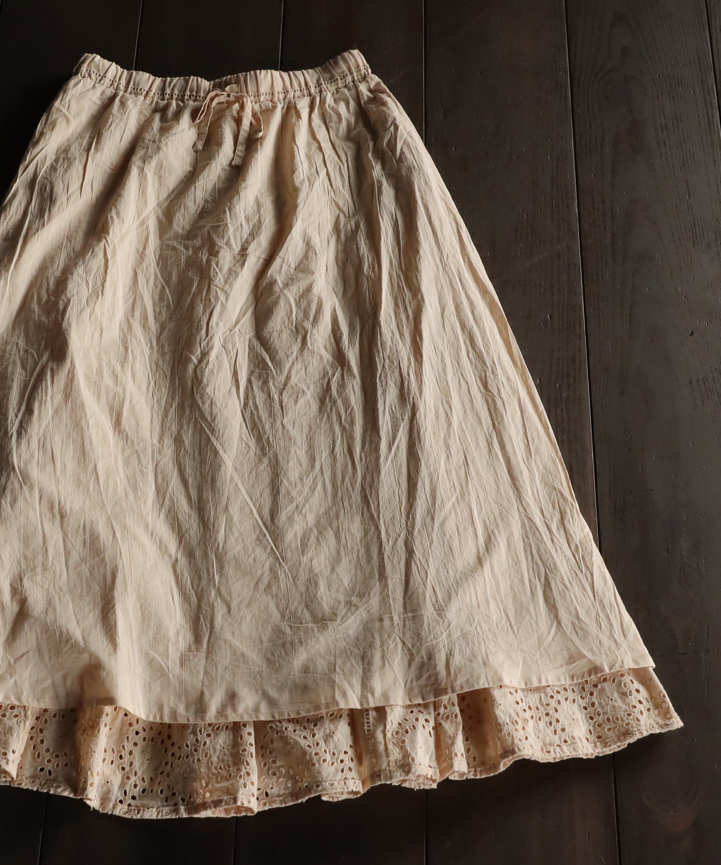 Indian Cotton Lace Flare Skirt Ladies