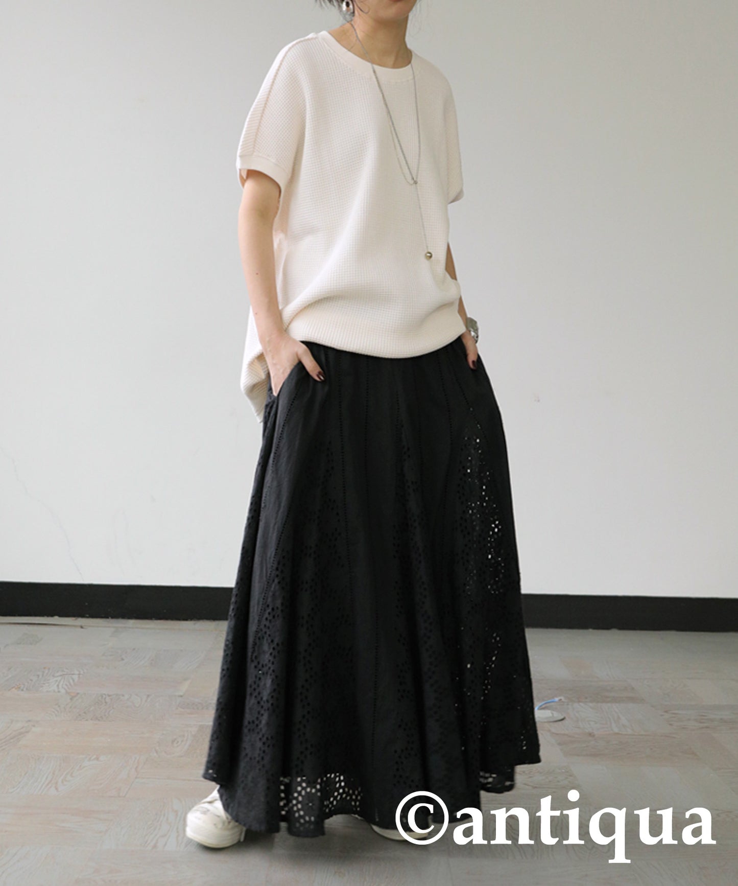 Indian Cotton Lace Flare Skirt Ladies