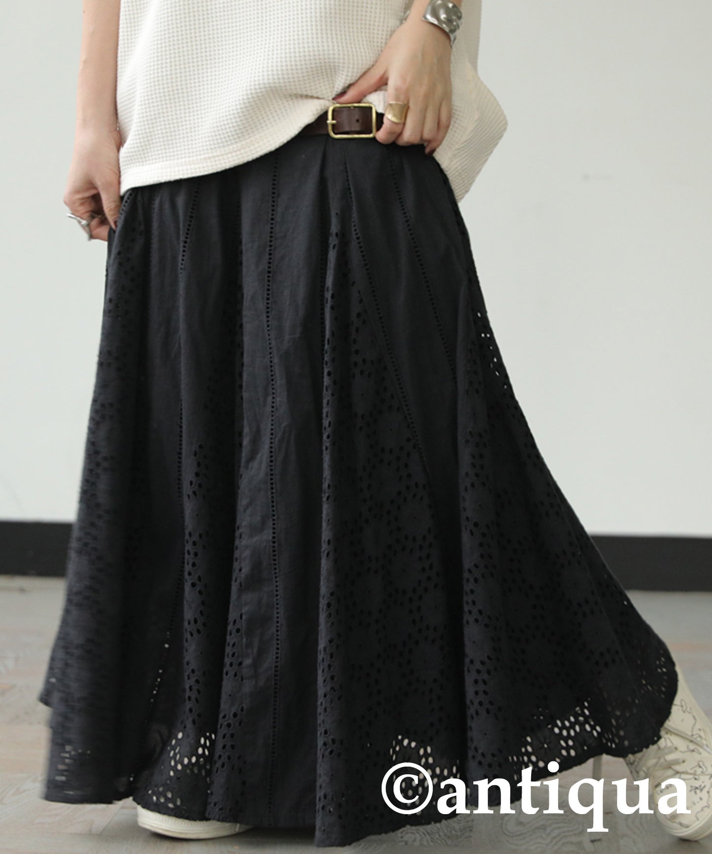 Indian Cotton Lace Flare Skirt Ladies