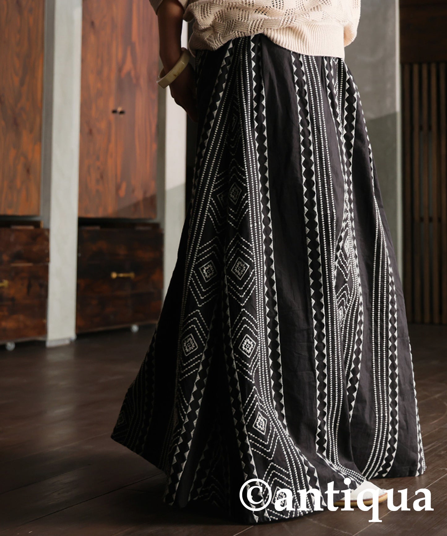 Indian Cotton Embroidery Skirt Ladies