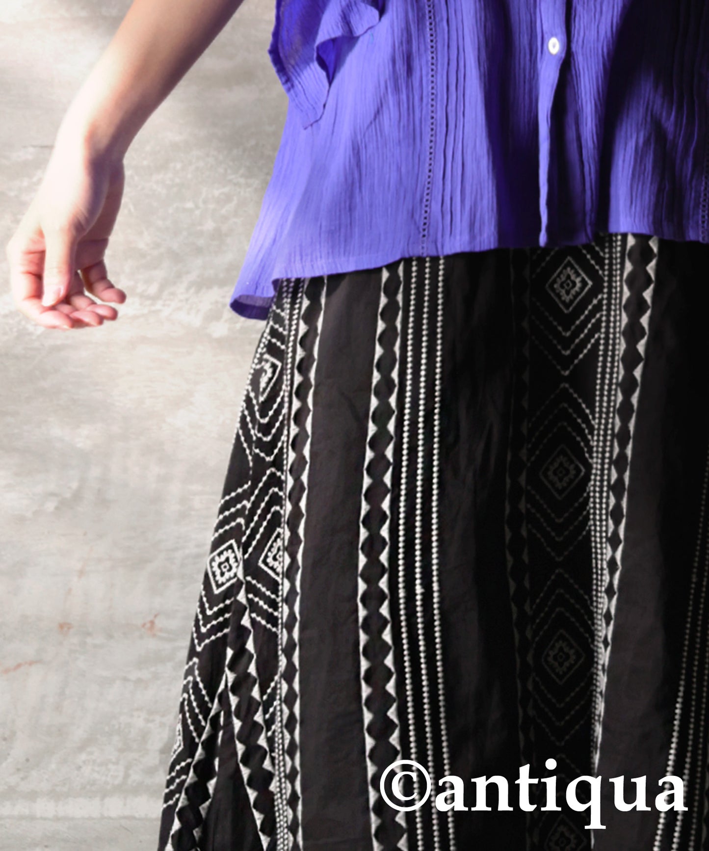 Indian Cotton Embroidery Skirt Ladies