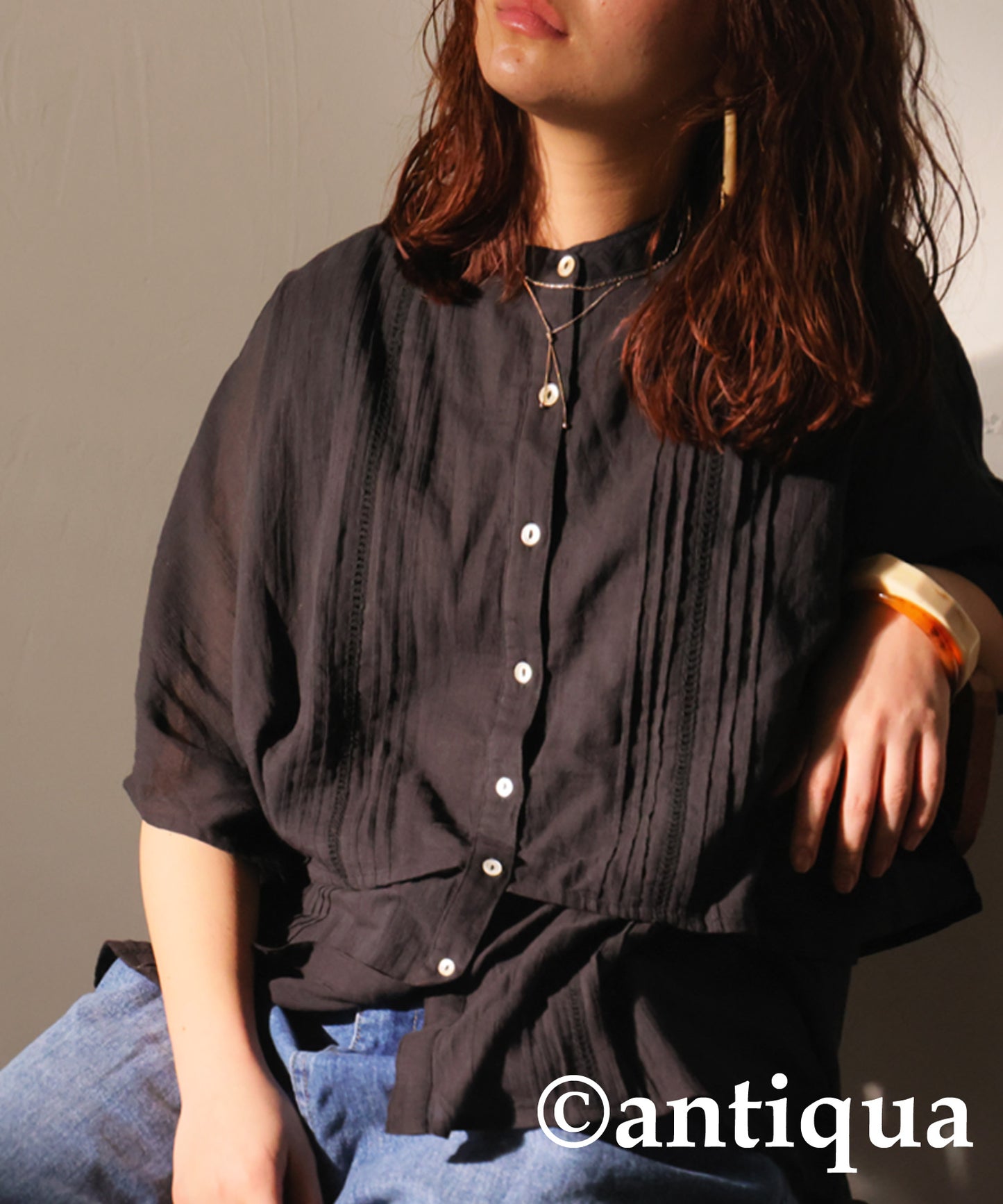 Indian Cotton Sheer Shirt Ladies