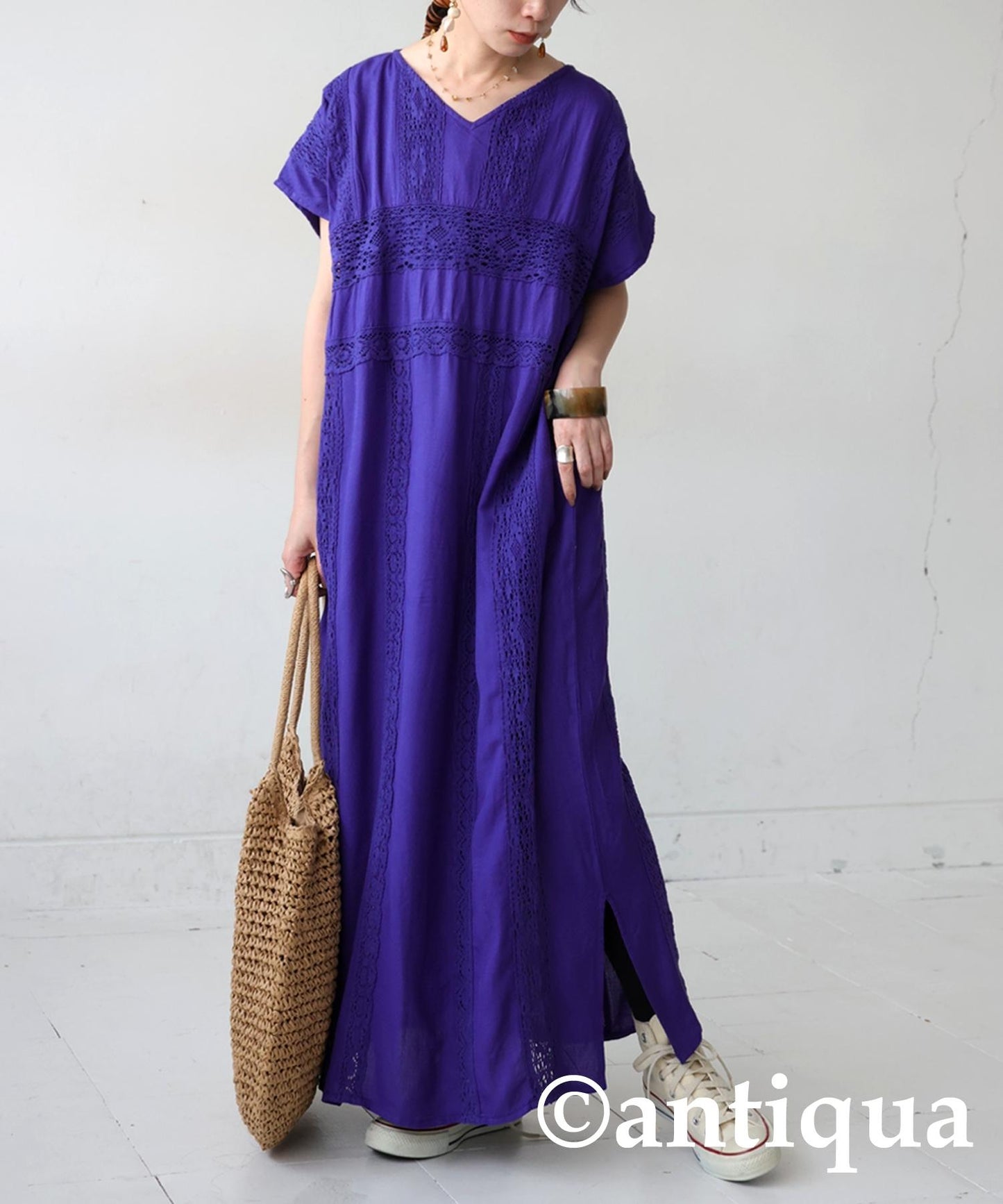 Ladies Indian Cotton Embroidery Dress