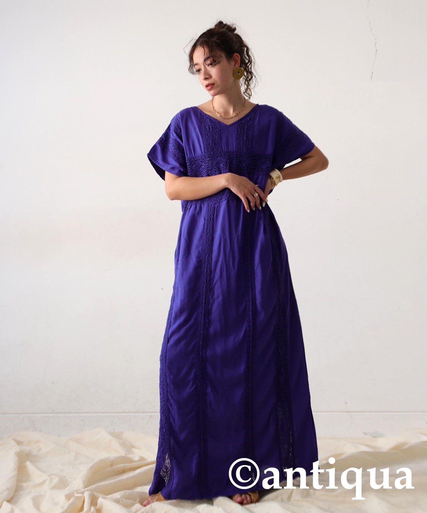 Ladies Indian Cotton Embroidery Dress