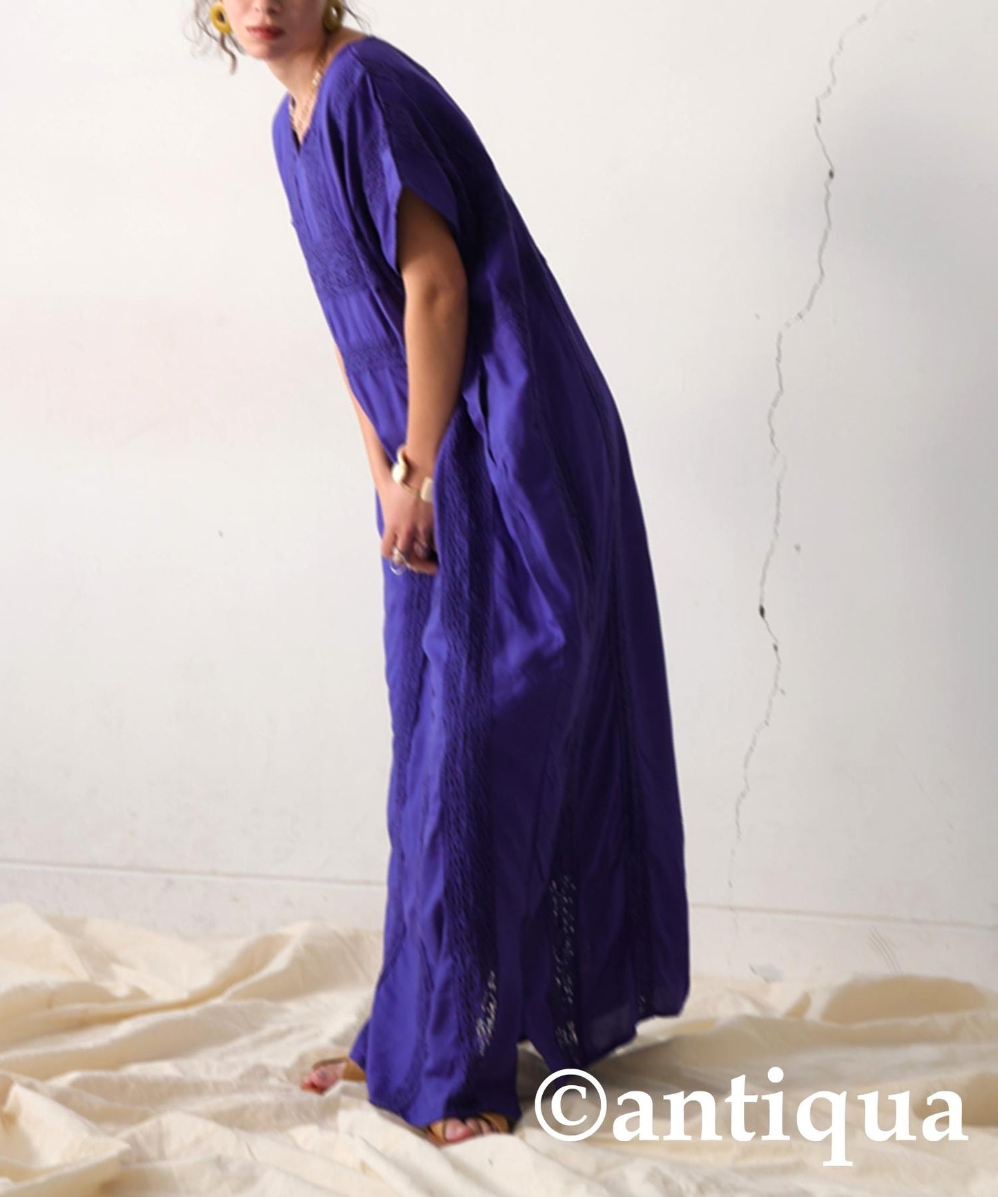 Ladies Indian Cotton Embroidery Dress